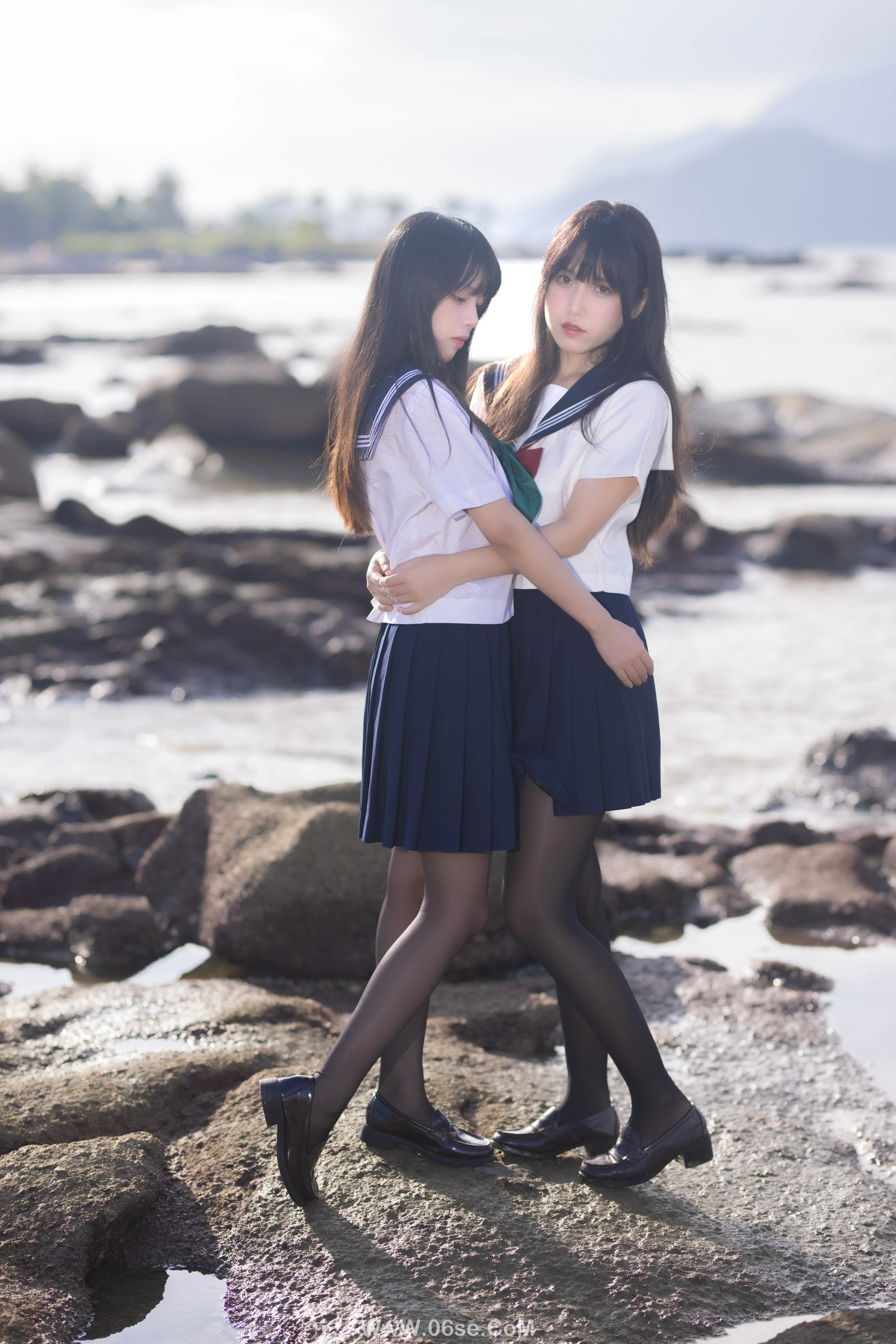 图片[16]-不呆猫 – 水手服百合黑丝 (&三無人型)-六色网