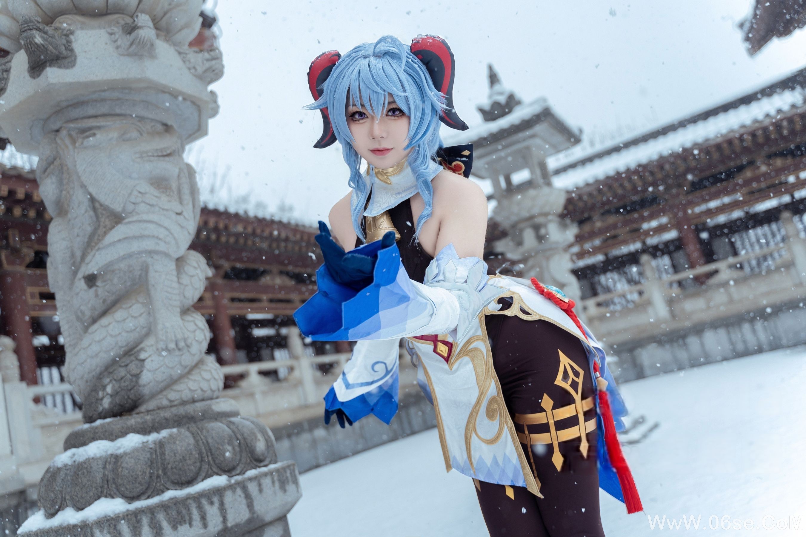 图片[22]-虎森森 – 原神 甘雨 雪景 [42P]-六色网