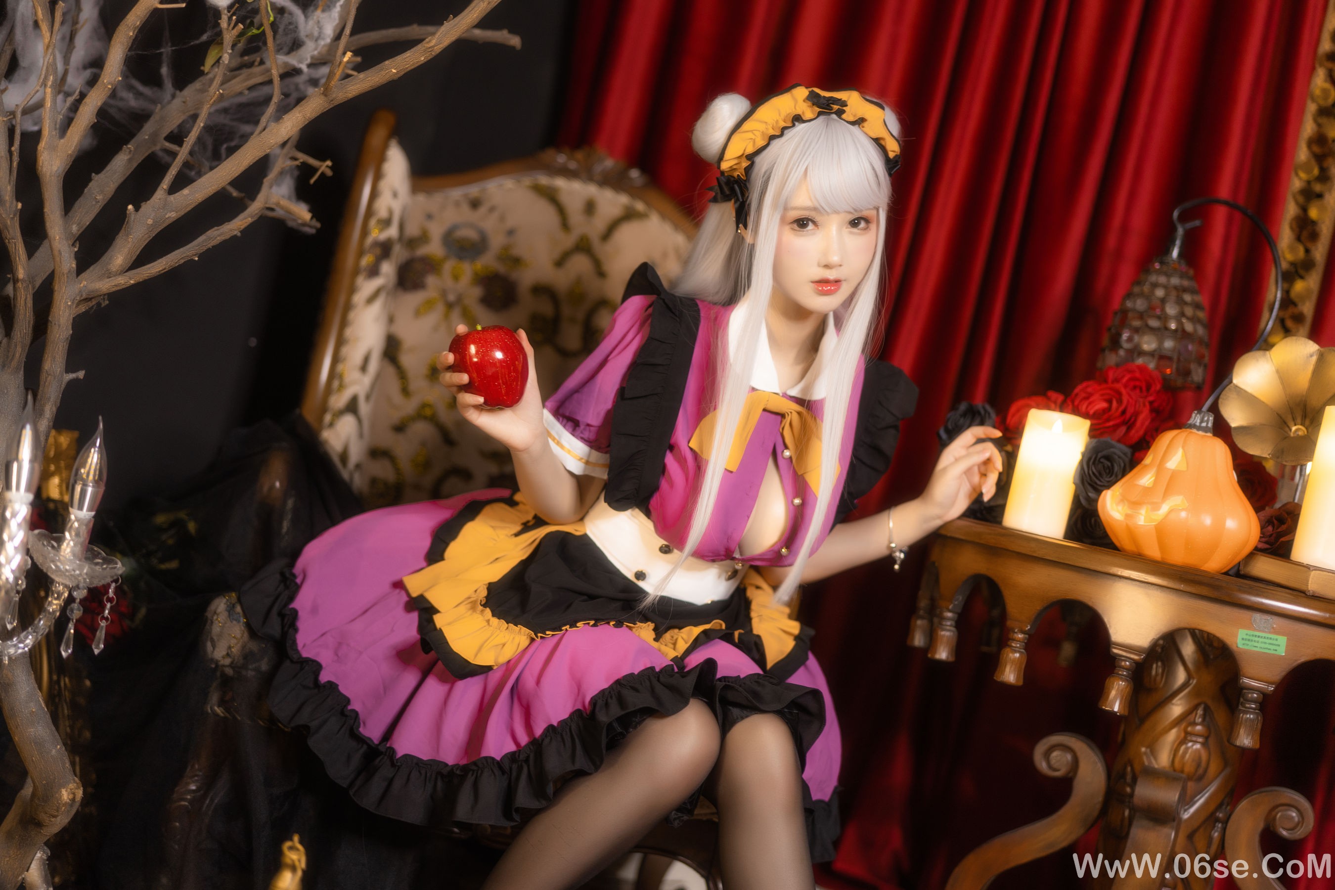 图片[2]-羽生三未 图集 – 万圣黑丝女仆 [37P]-六色网