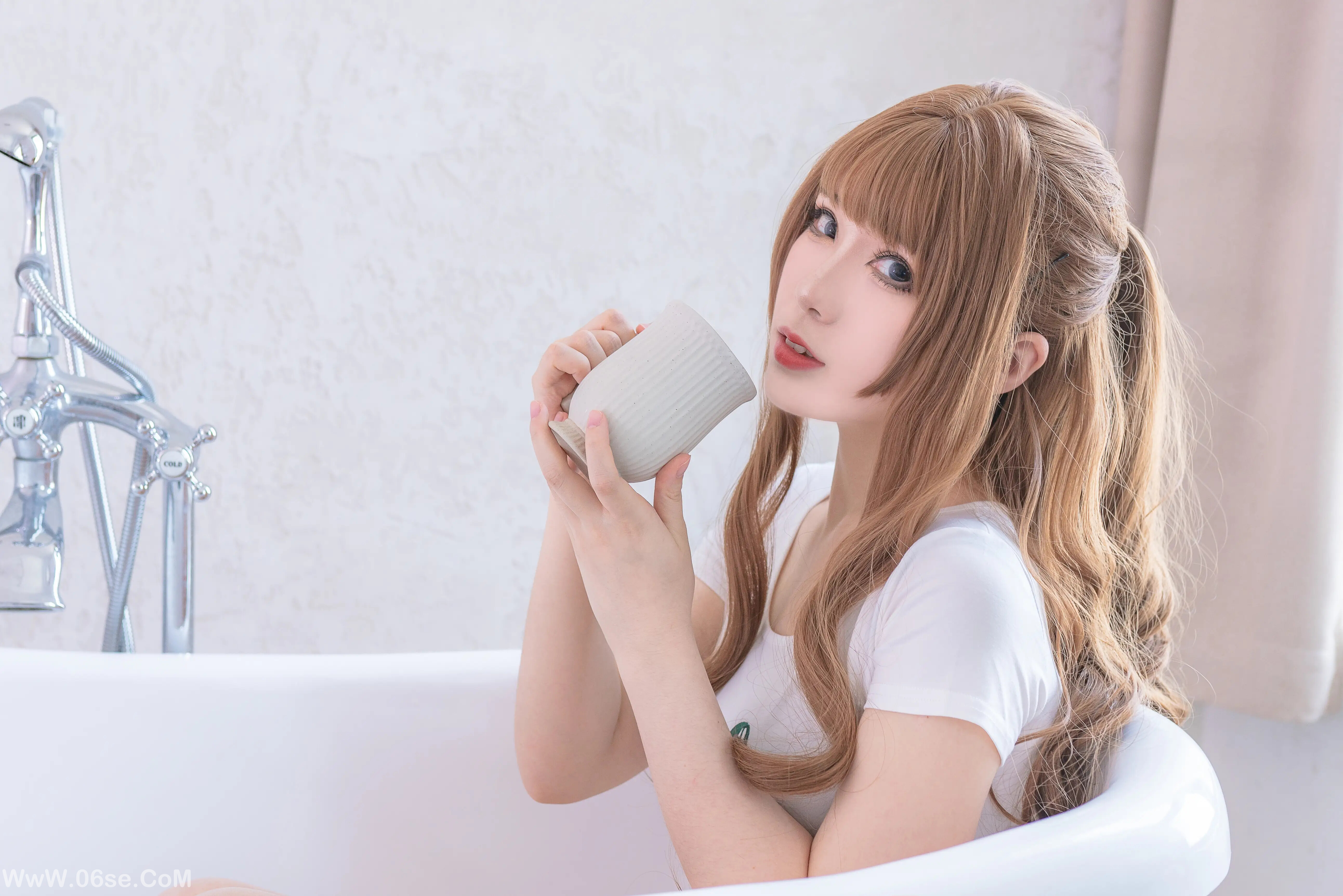 图片[22]-羊大真人 – 白色樱桃体操服-六色网