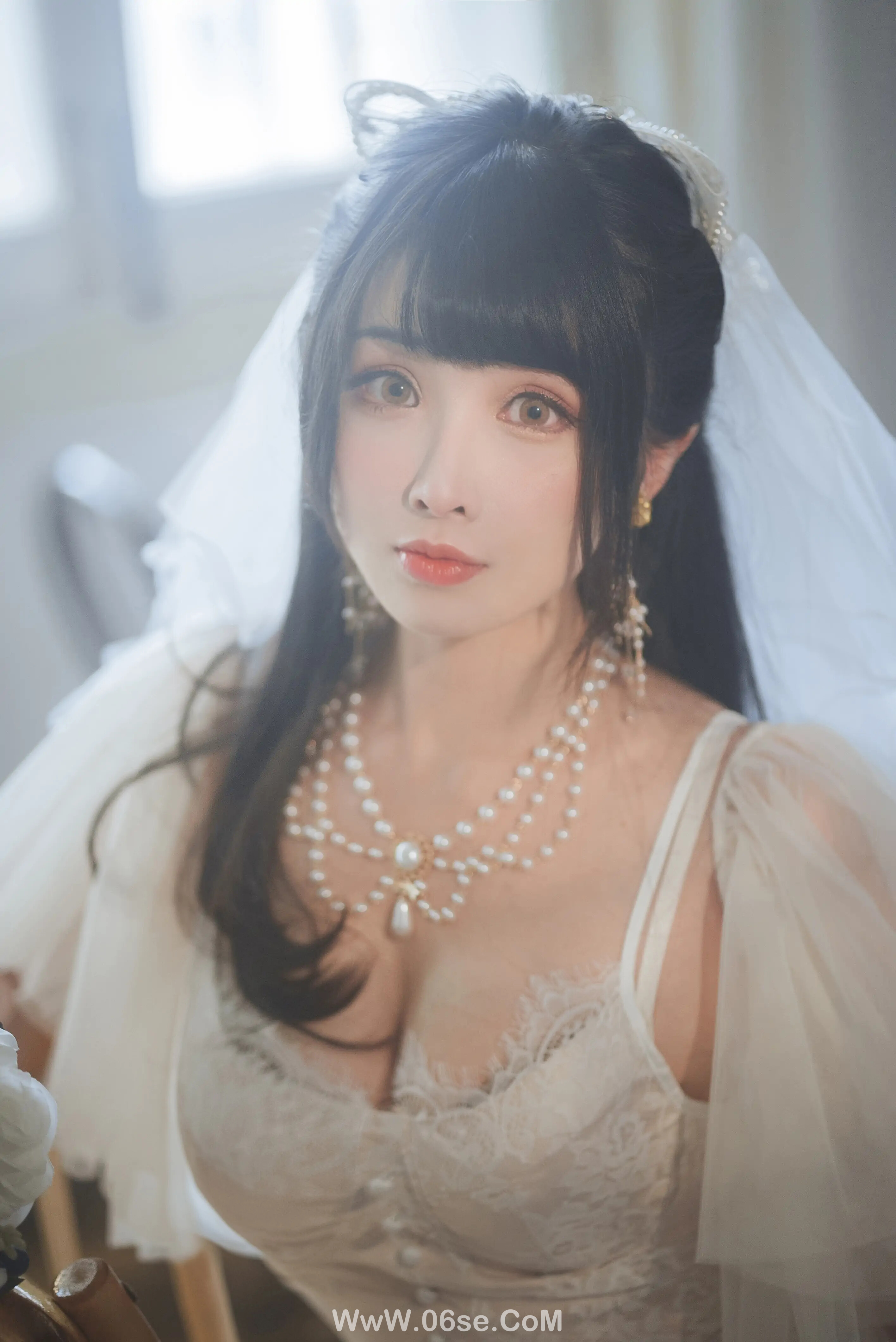 肉扣热热子(rioko凉凉子) 透明婚纱-六色网