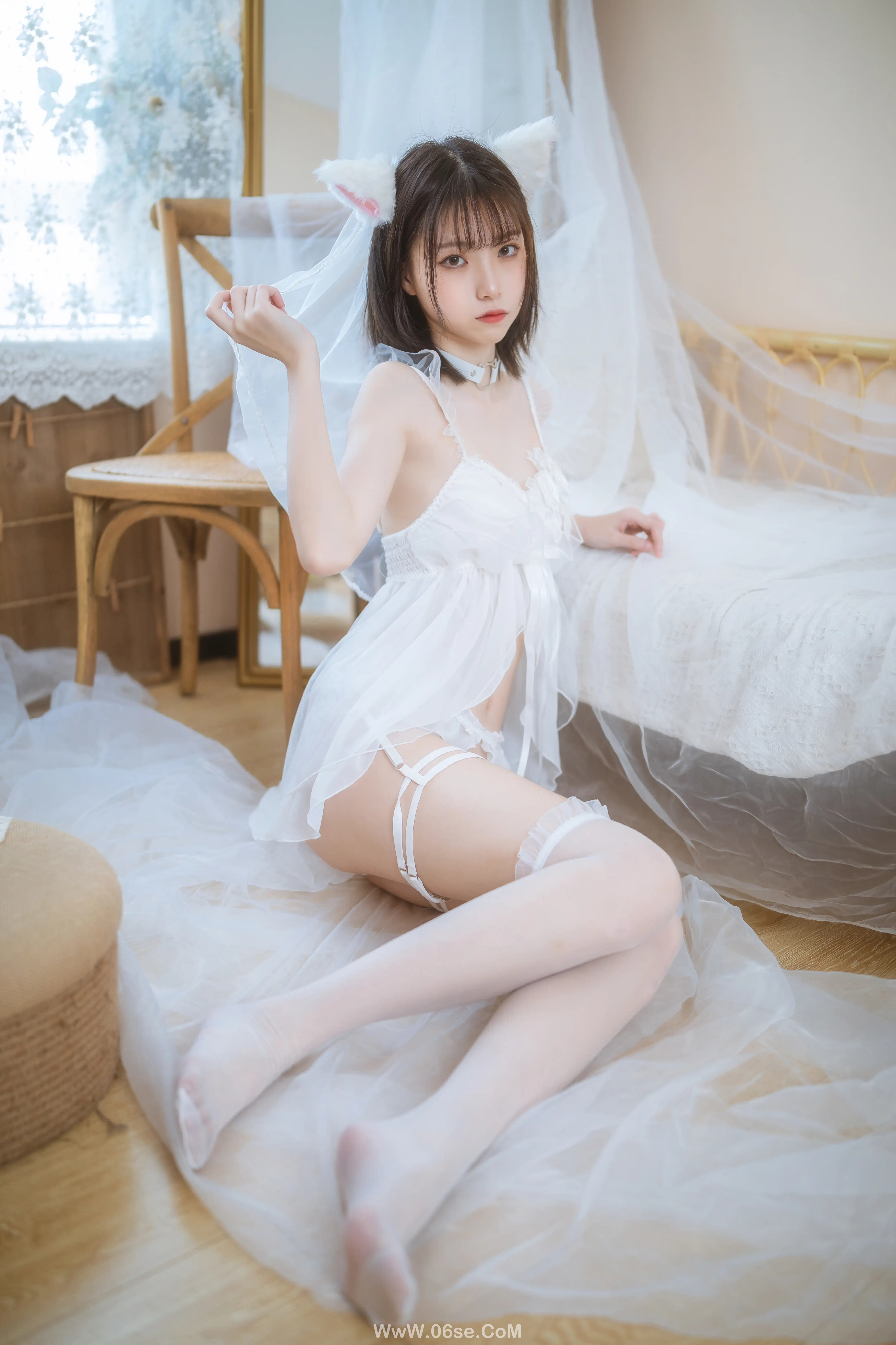 图片[6]-许岚LAN 少女白色裙-六色网