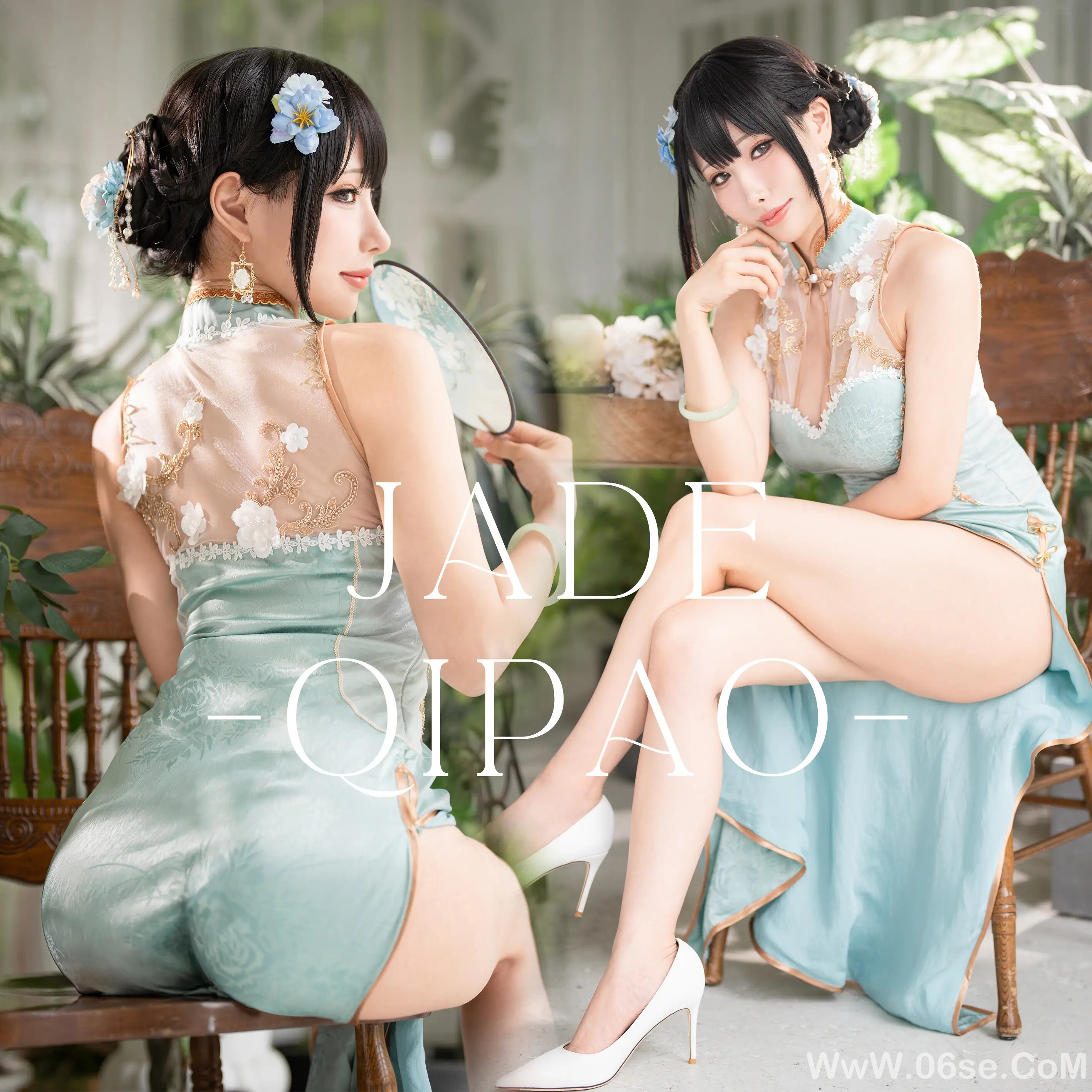 雨波_Original_Jade Qipao_綠韻旗袍-六色网