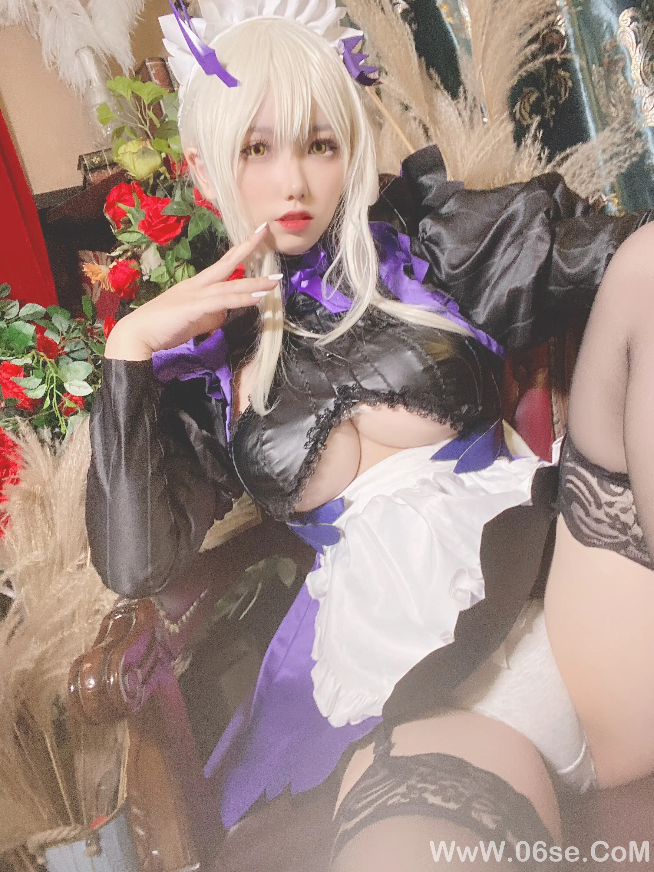 图片[11]-芋圆侑子 – 黑枪呆女仆自拍-六色网