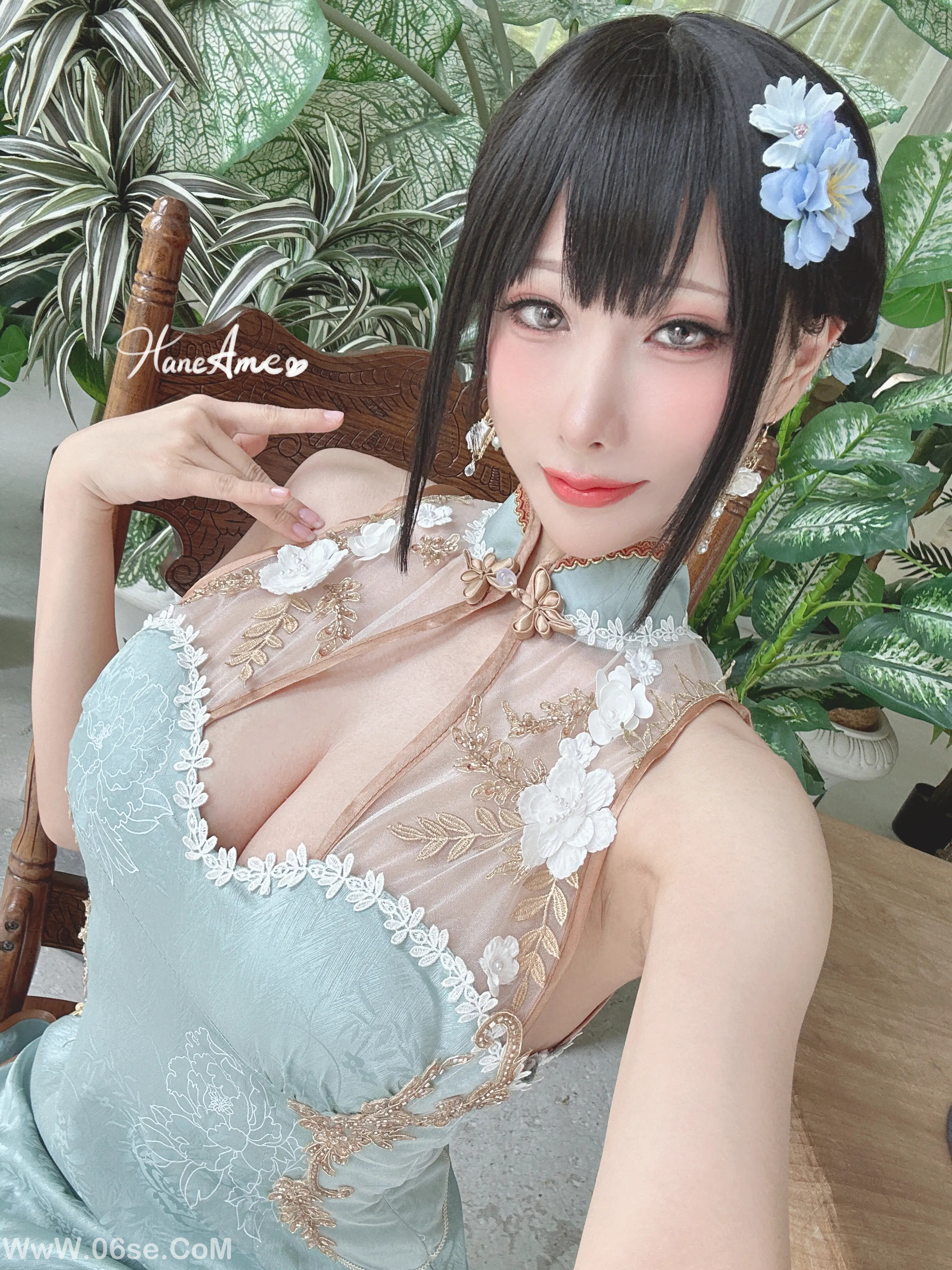 图片[18]-雨波_Original_Jade Qipao_綠韻旗袍-六色网