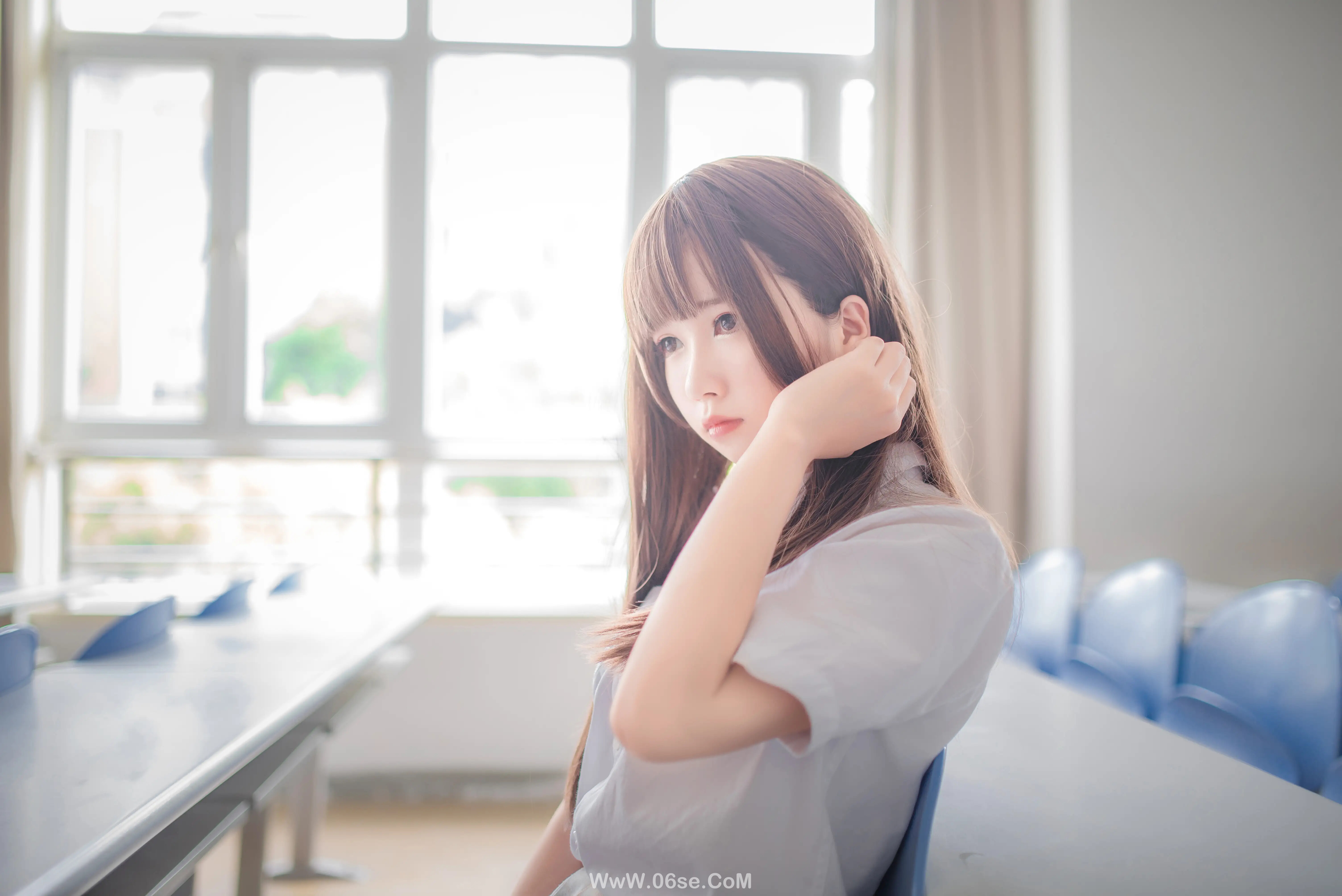 图片[15]-白金Saki – 制服黑丝-六色网