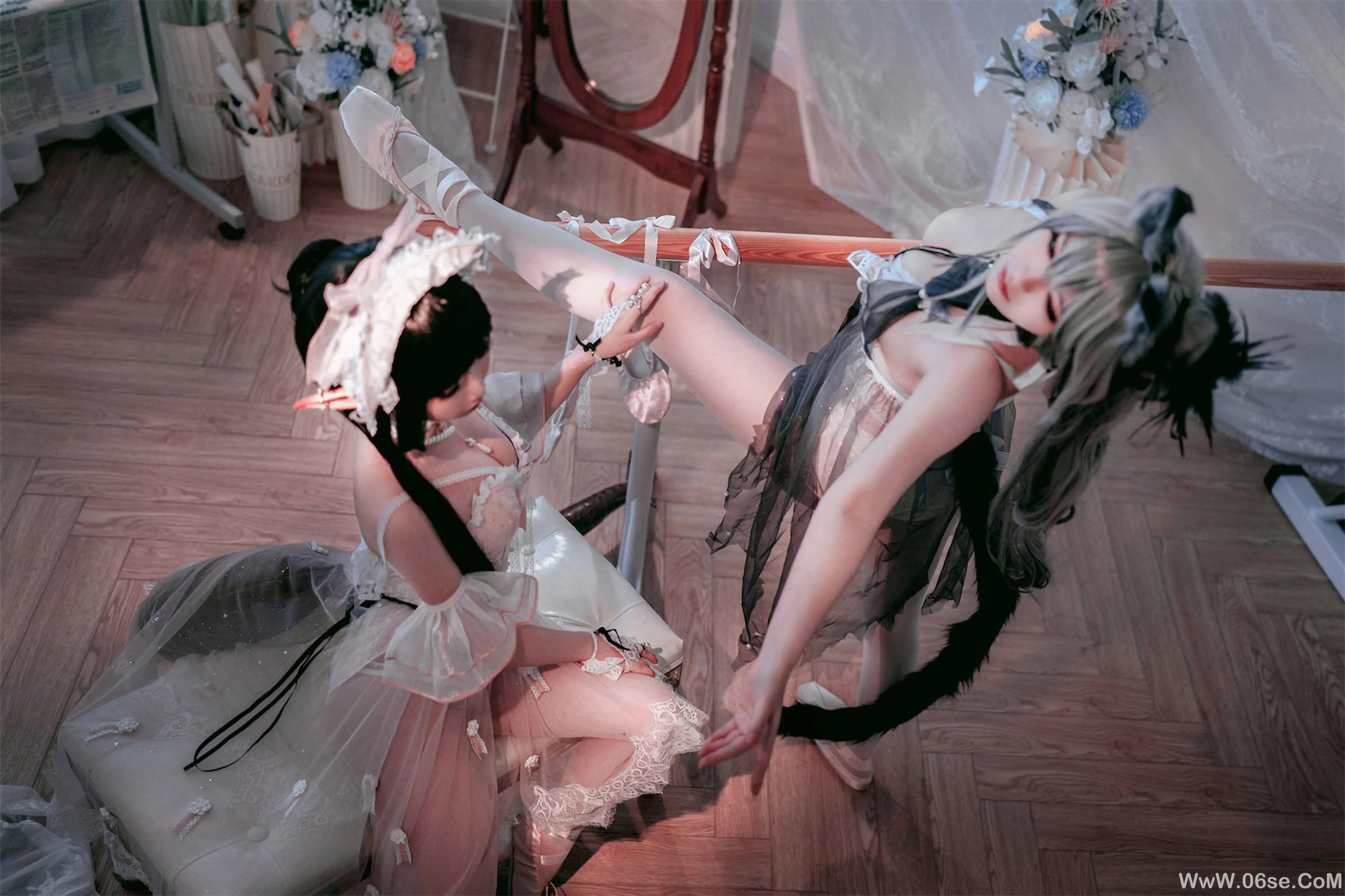 图片[4]-半半子 – Arknights 黑x森蚺バレエ (&面饼仙儿)-六色网