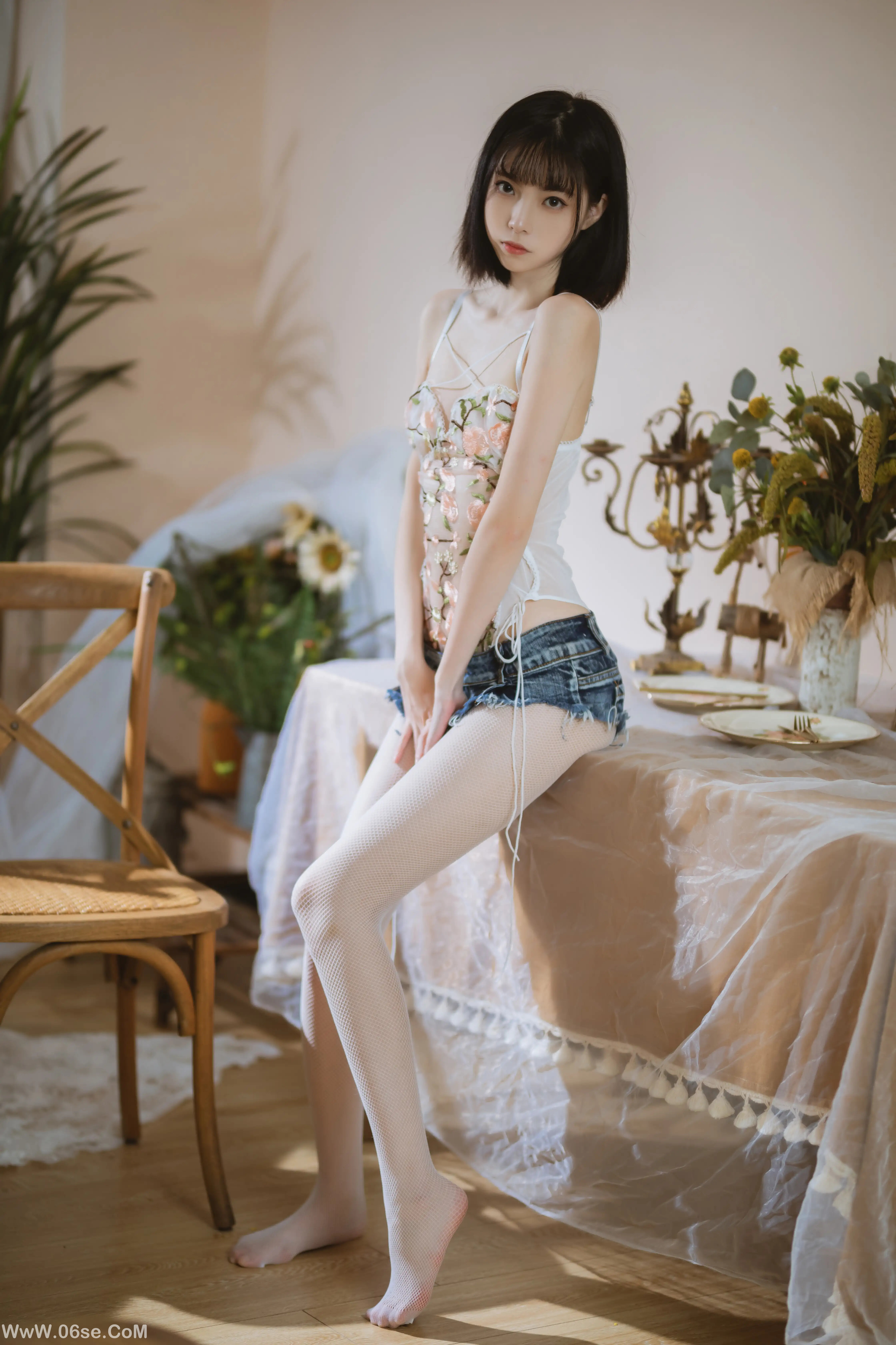 图片[19]-许岚LAN 纯欲牛仔短裤-六色网