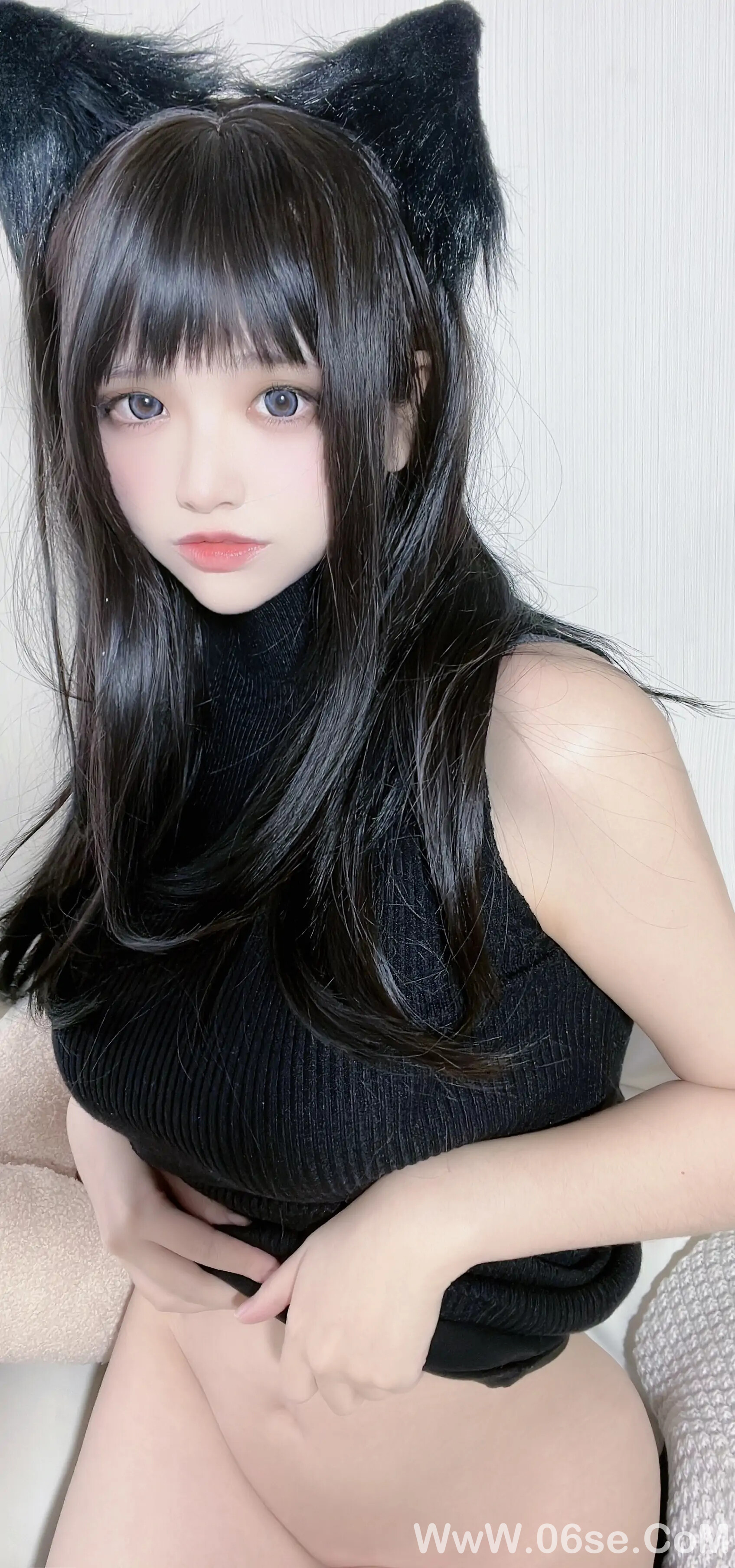 图片[75]-疯猫ss 黑毛衣少女-六色网