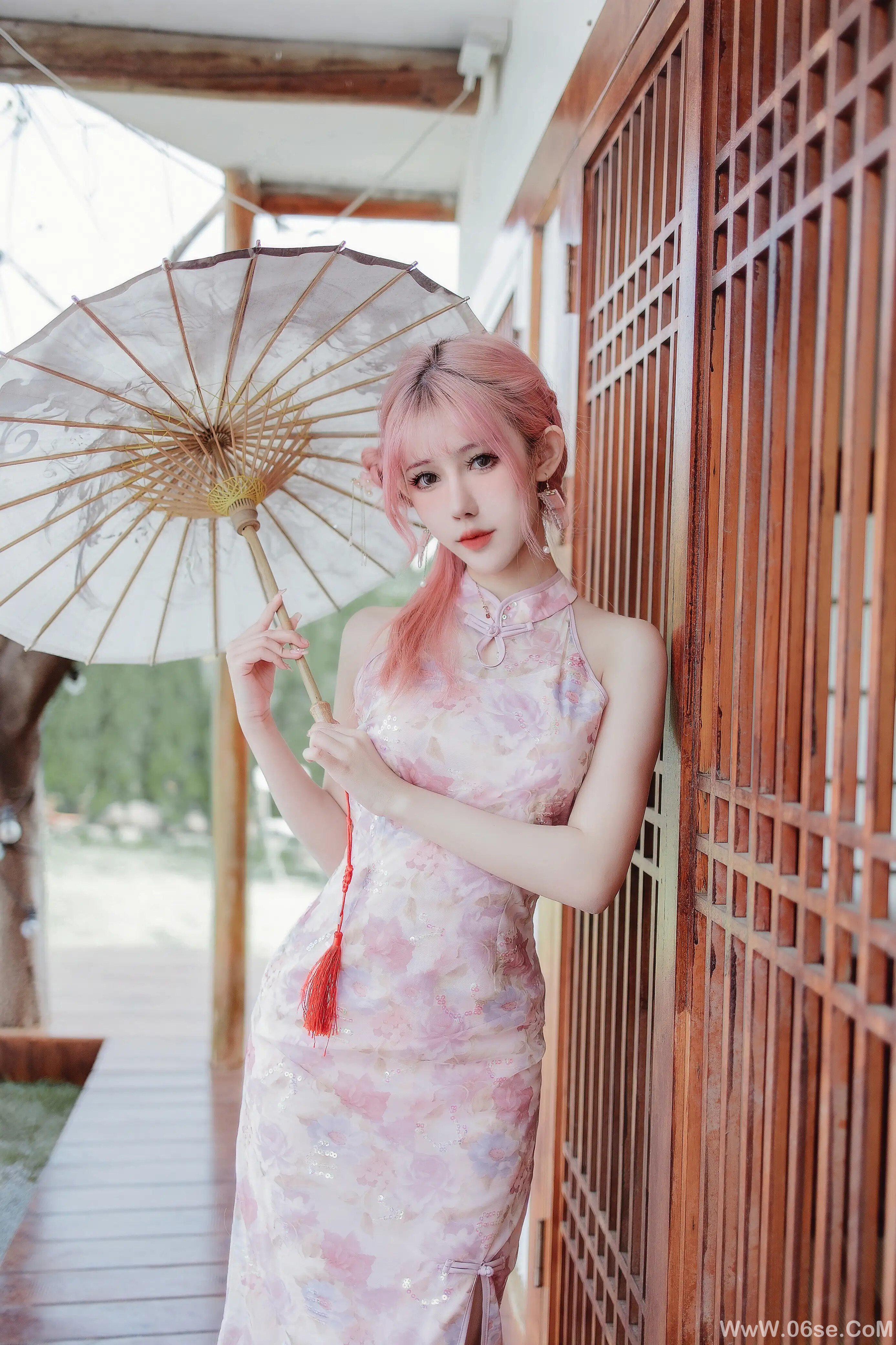 图片[6]-仙女月 粉色旗袍-六色网