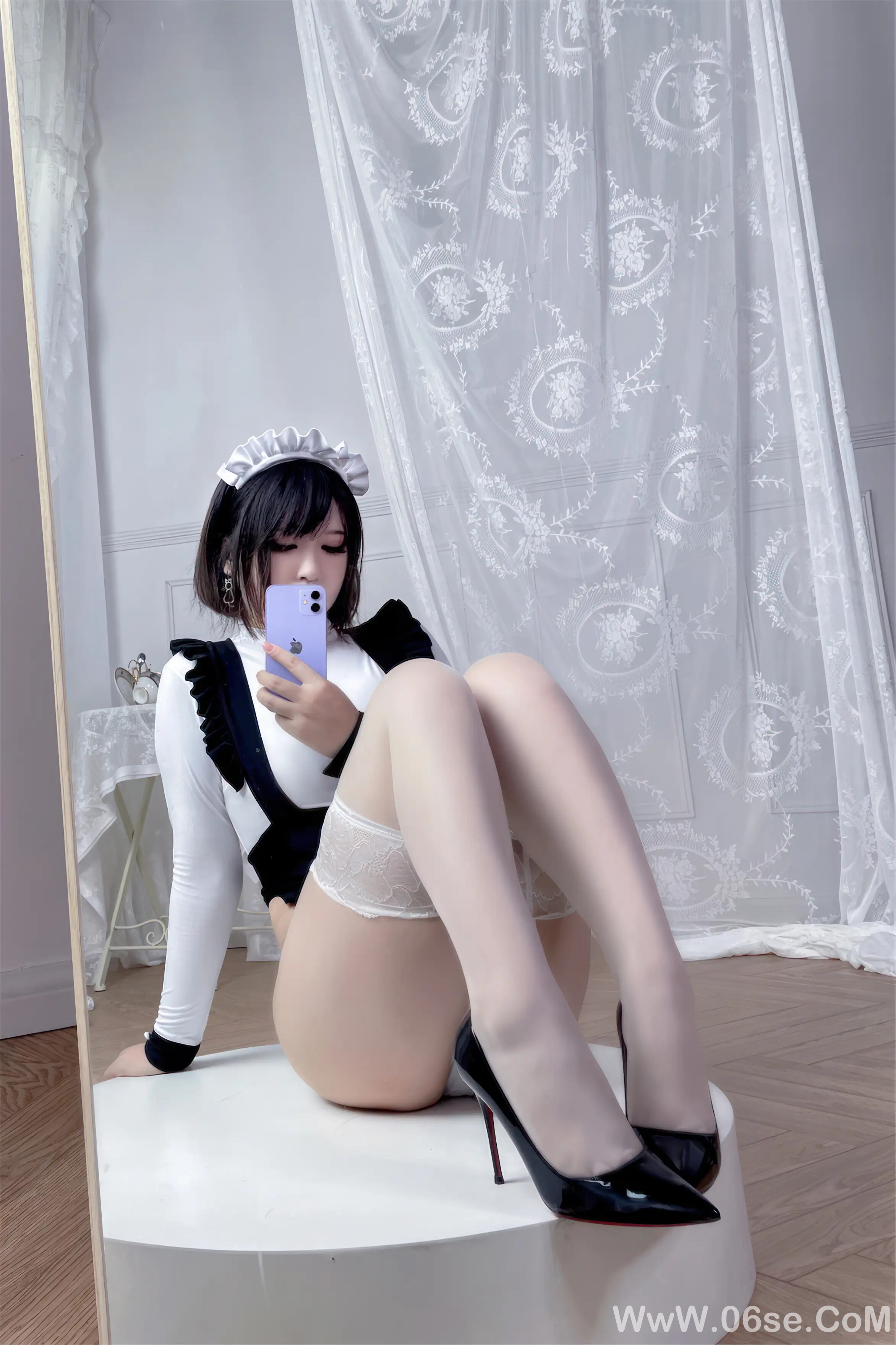 图片[34]-半半子 – 纯白女仆-六色网