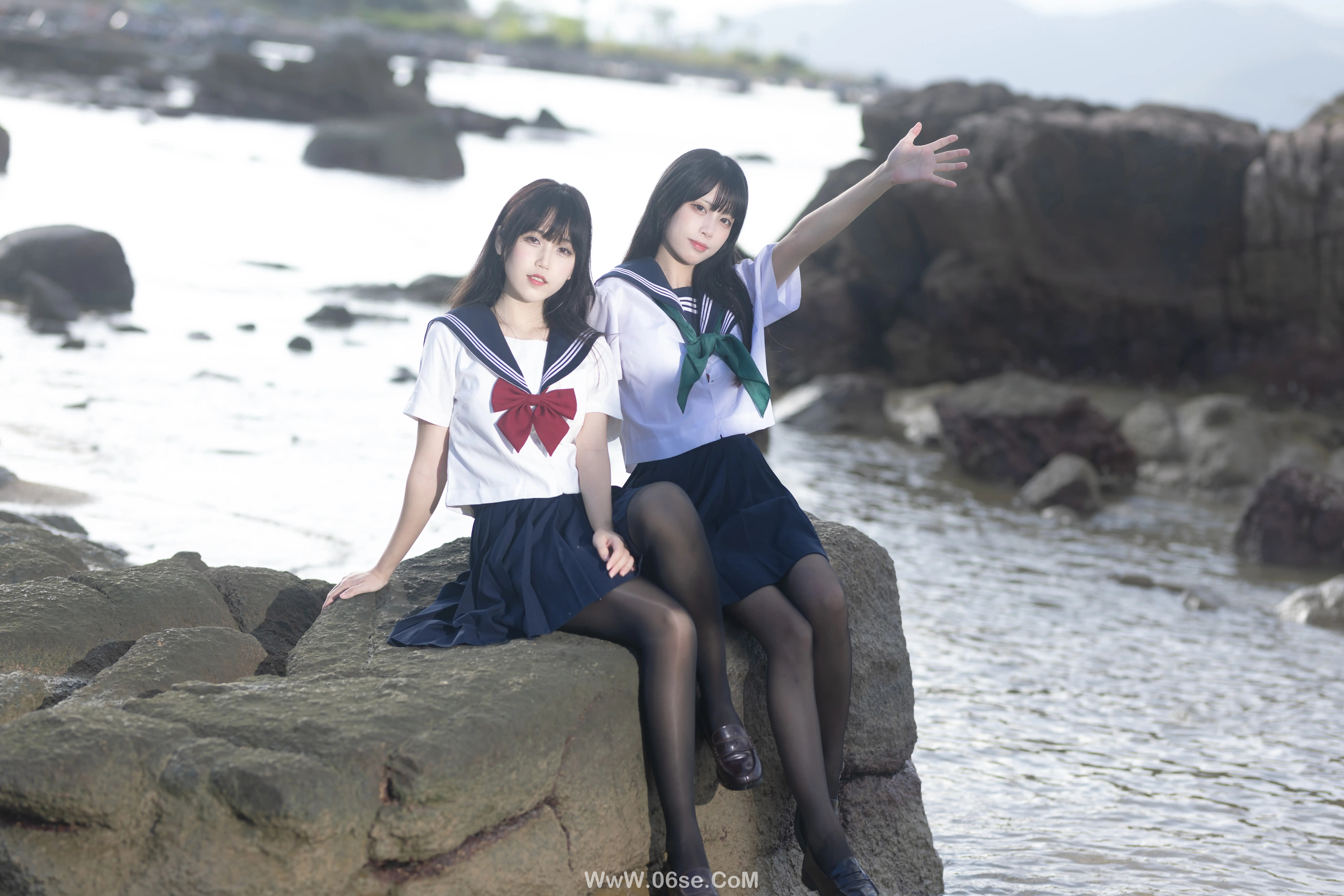 图片[13]-不呆猫 – 水手服百合黑丝 (&三無人型)-六色网