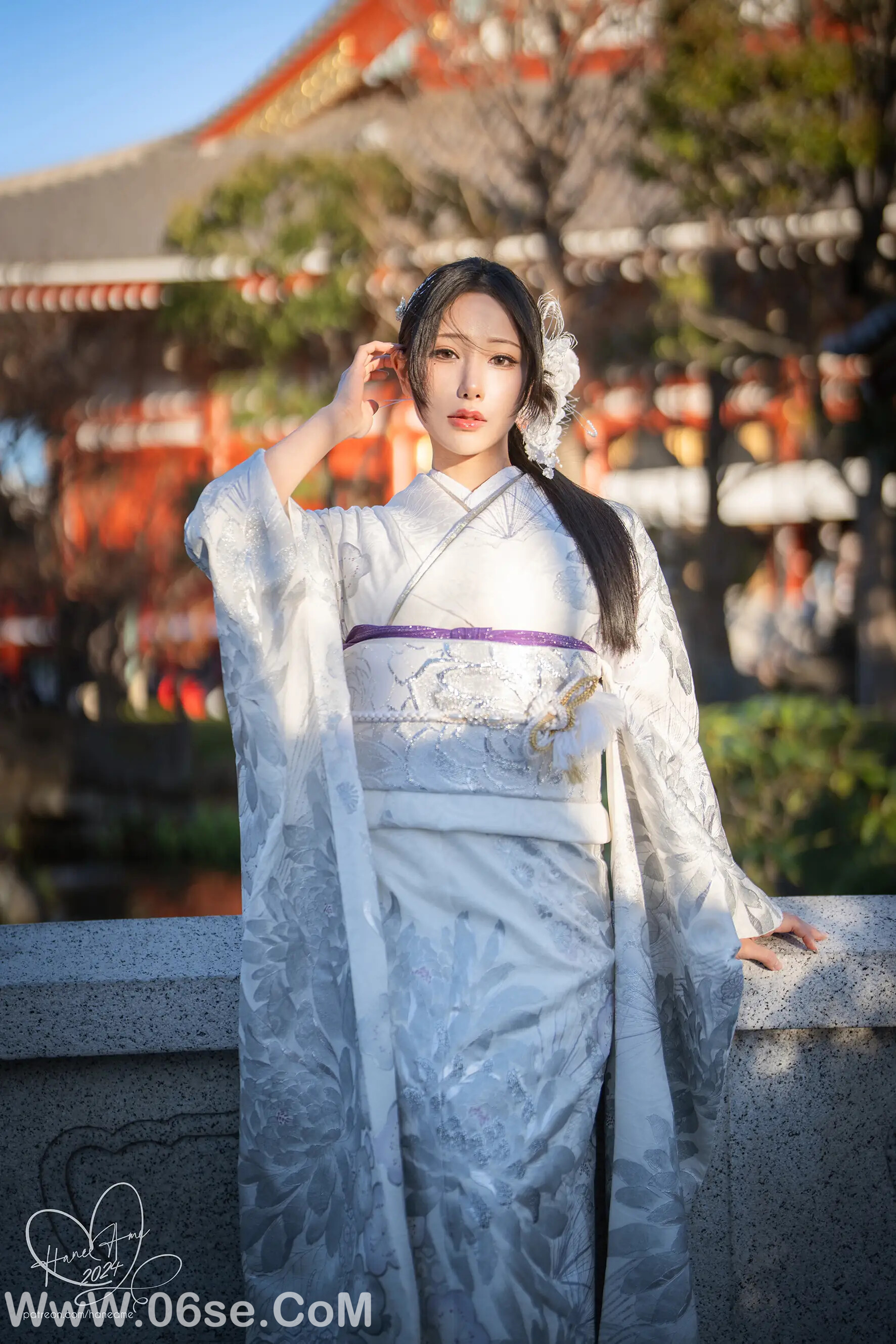 图片[33]-雨波-Original 2024 New year Silver Kimono-六色网