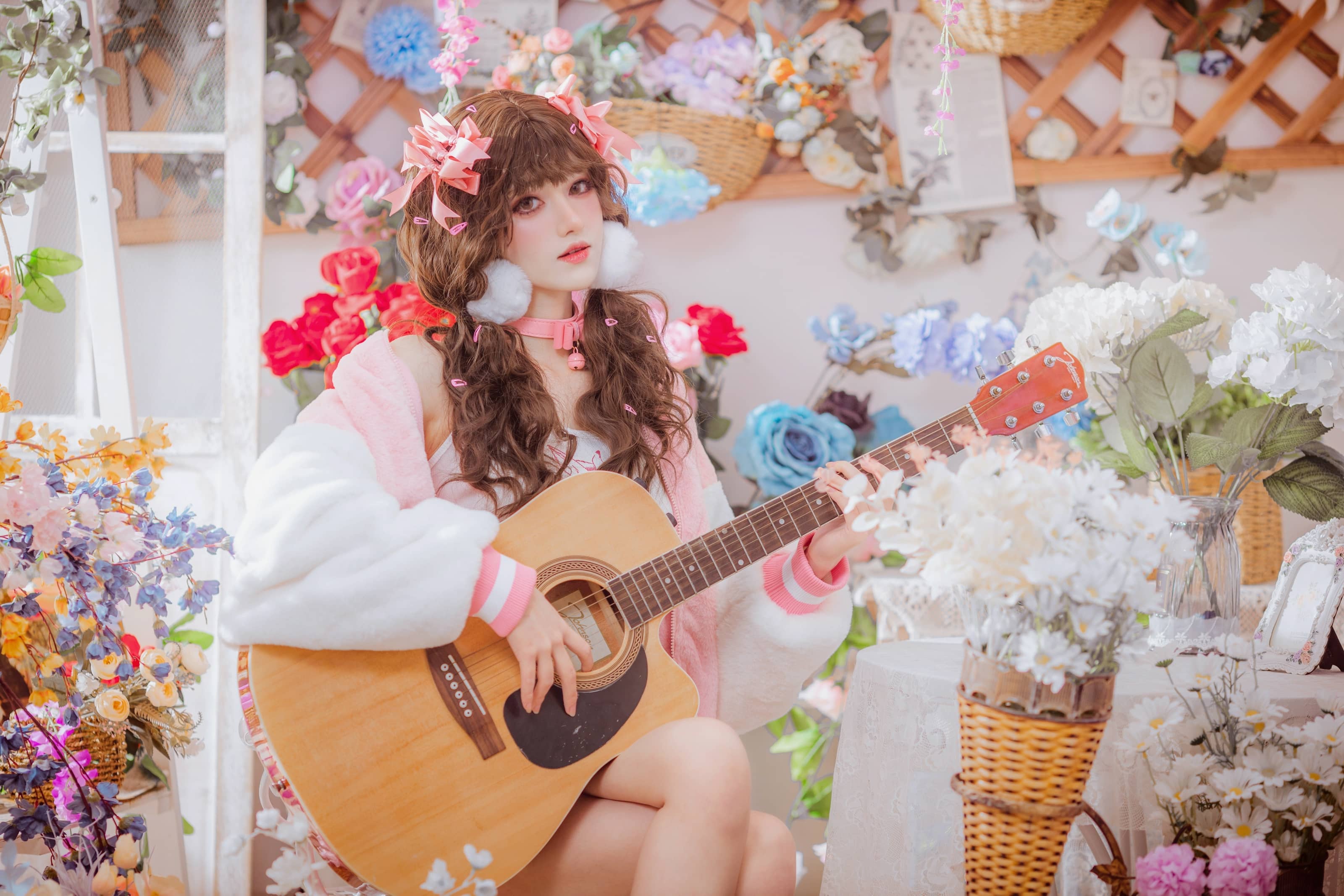 – 少女吉他与蝴蝶结 [28P]