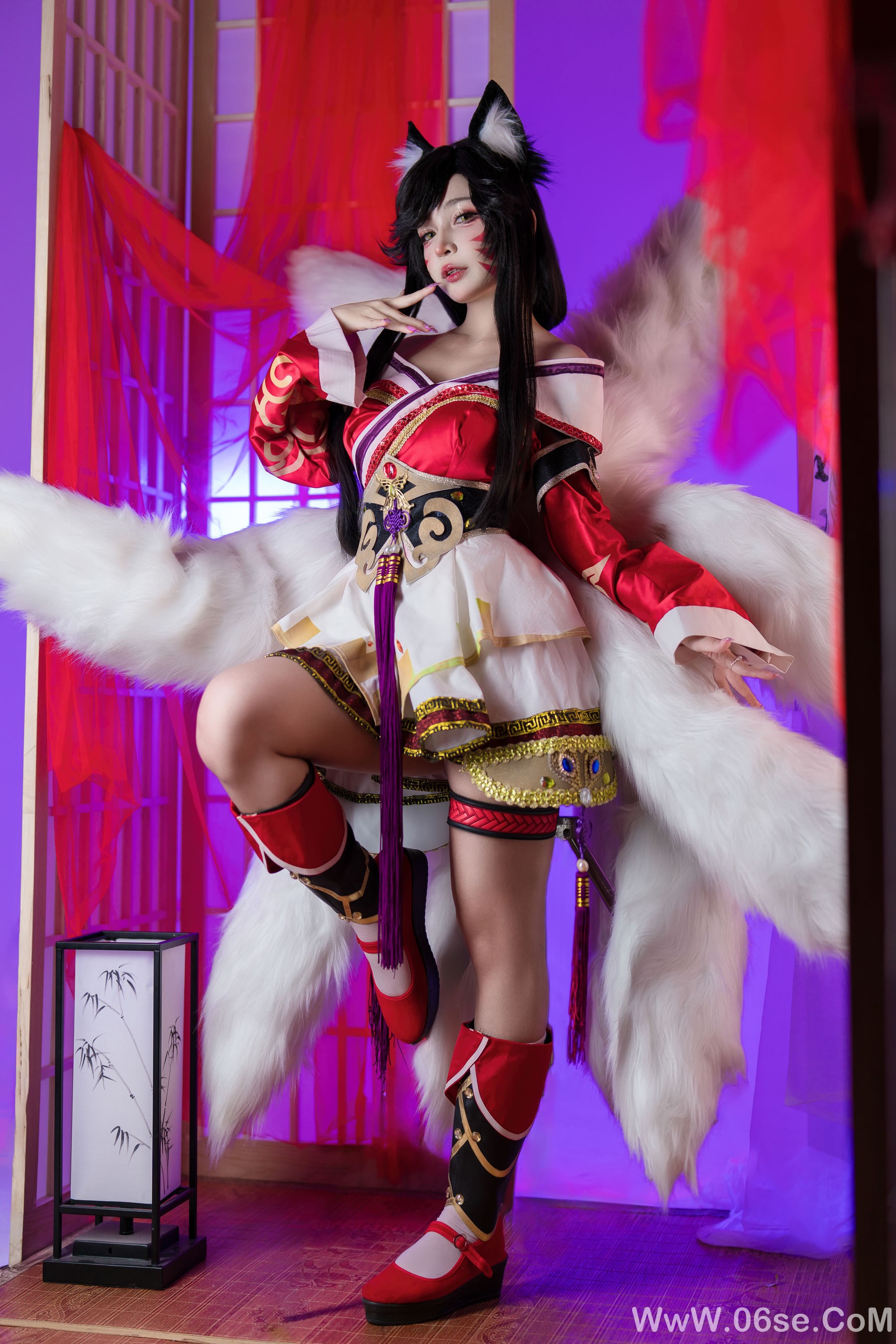 图片[5]-Umeko J – cosplay Ahri League of Legends [85P]-六色网