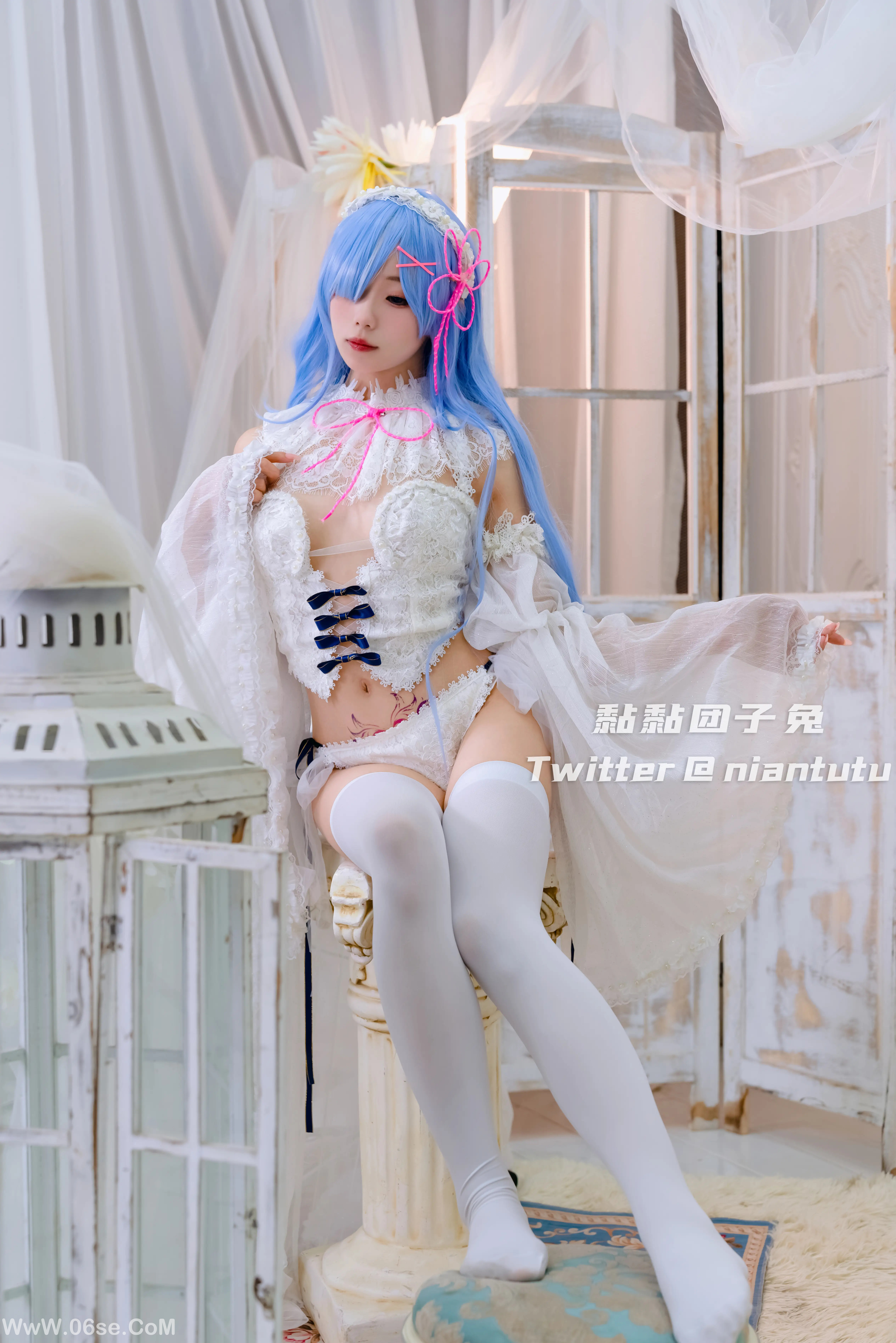 图片[14]-咬一口兔娘 t3特典-白丝长发蕾姆-六色网