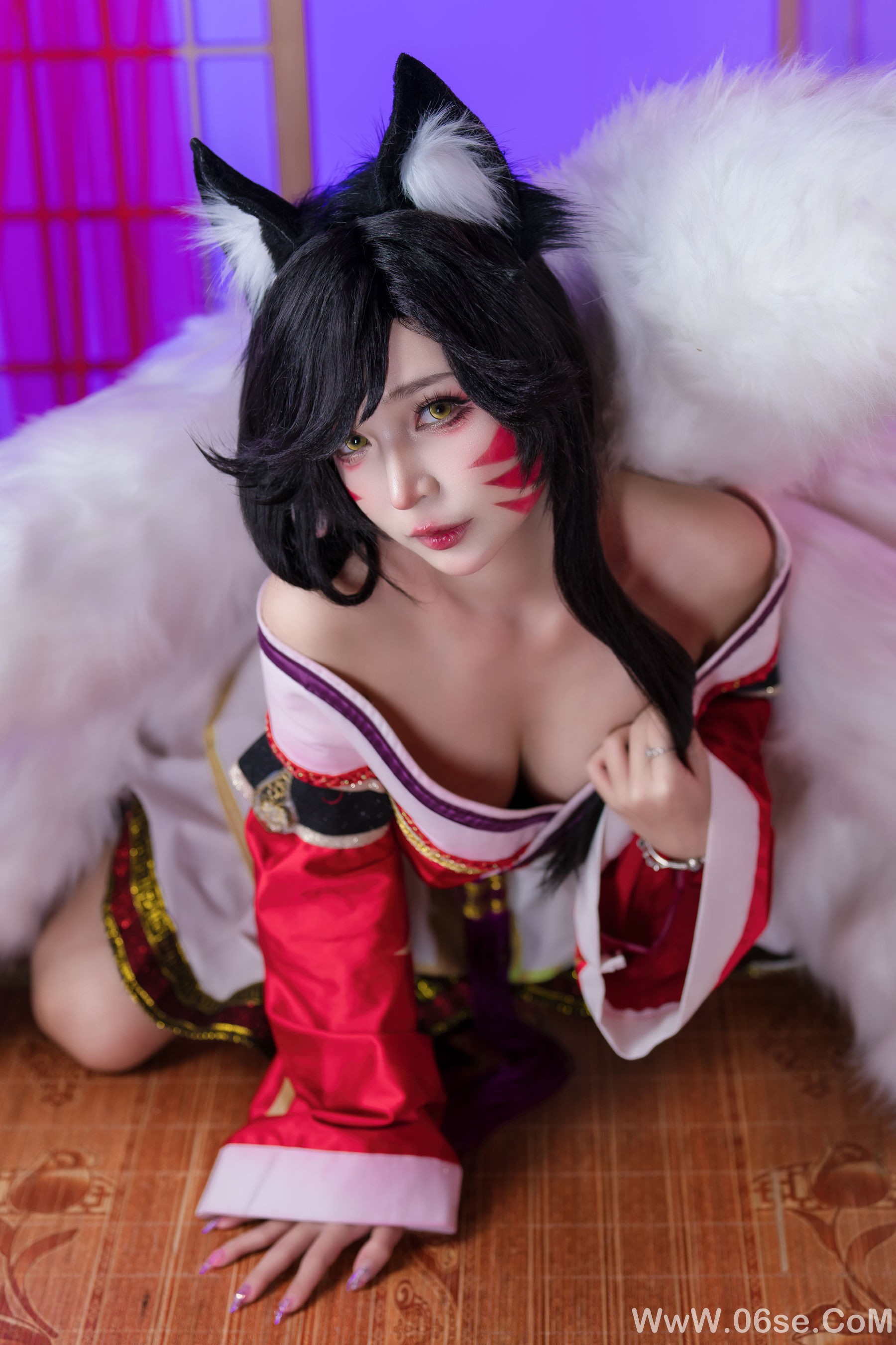 图片[16]-Umeko J – cosplay Ahri League of Legends [85P]-六色网
