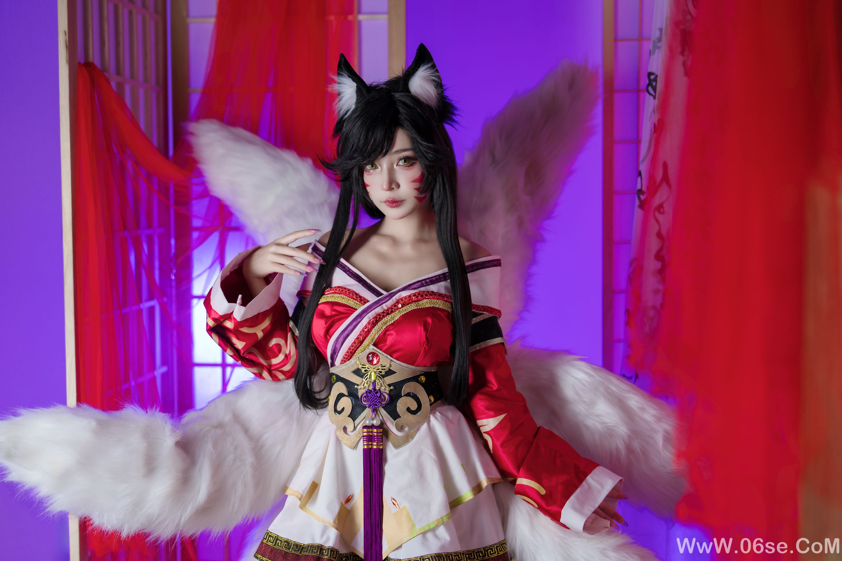 Umeko J - cosplay Ahri League of Legends [85P]-六色网