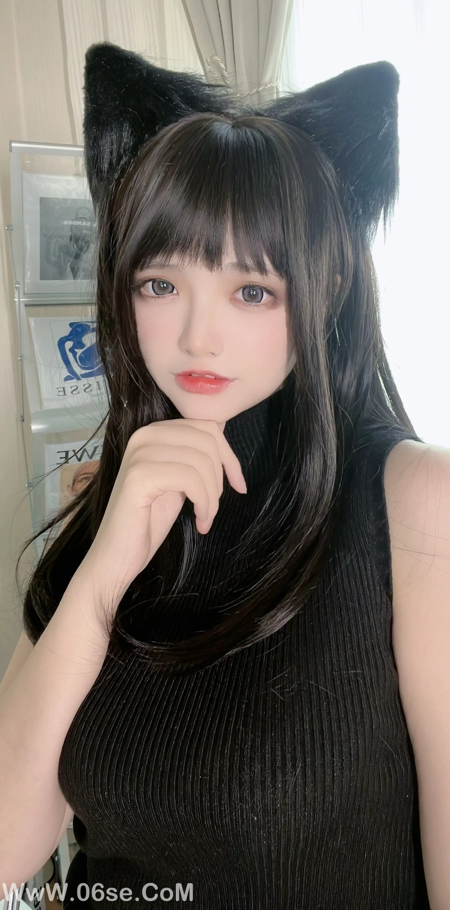 图片[62]-疯猫ss 黑毛衣少女-六色网