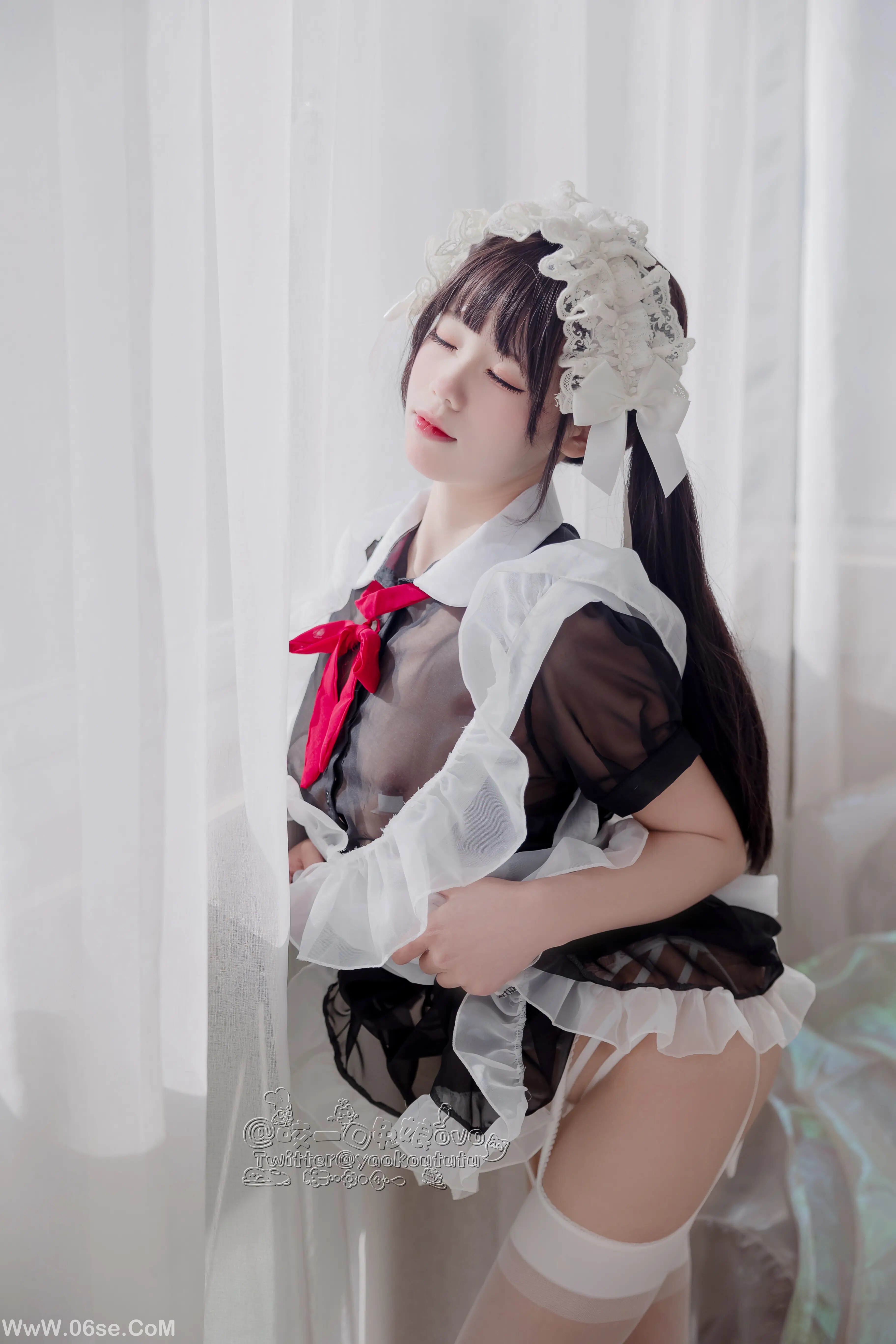 图片[9]-咬一口兔娘 黑白女仆-六色网