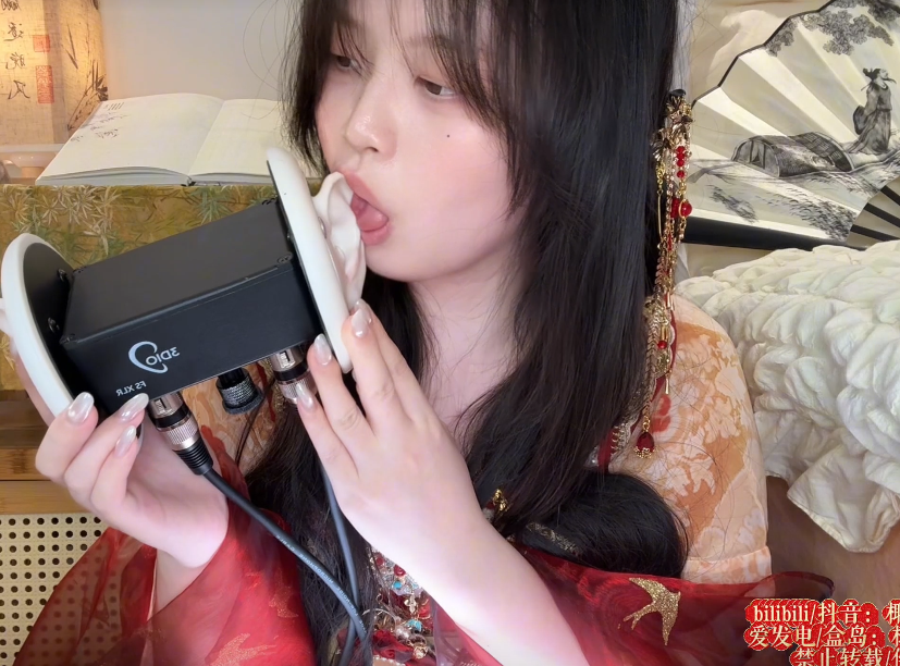 【在线播放】 椰椰拿铁助眠 新年限定·火树银花｜半身汉服 除夕夜沉浸式天鹅-asmr小喵