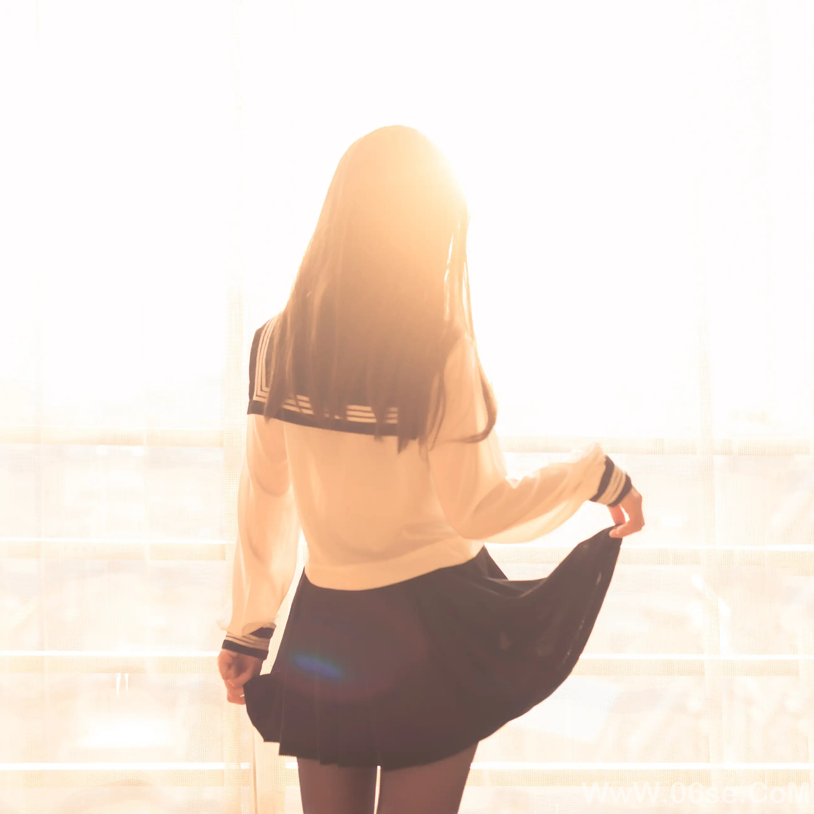 图片[36]-白金Saki – 黑丝水手服-六色网