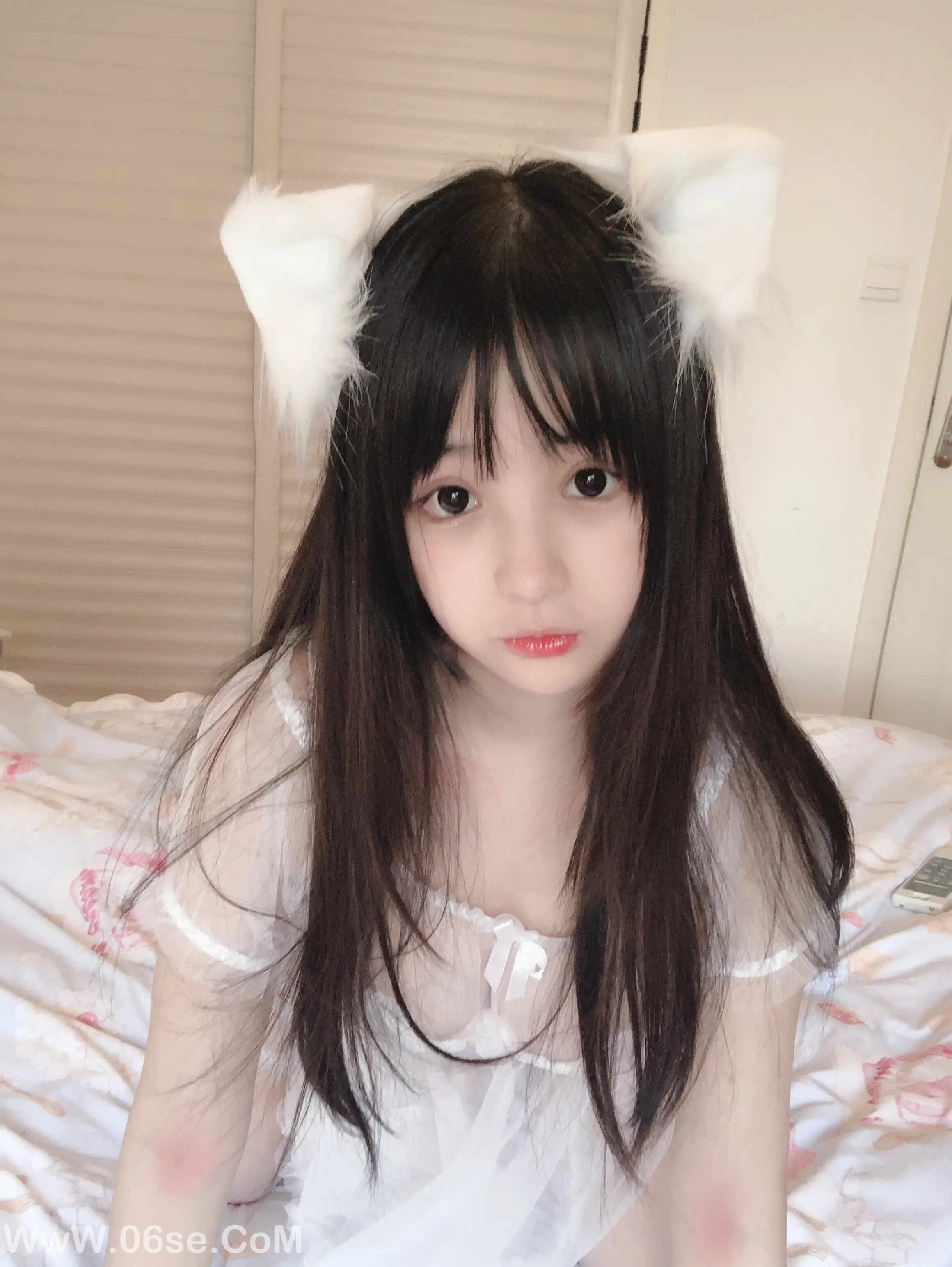 图片[11]-桜井宁宁 小白猫 蕾丝内衣-六色网