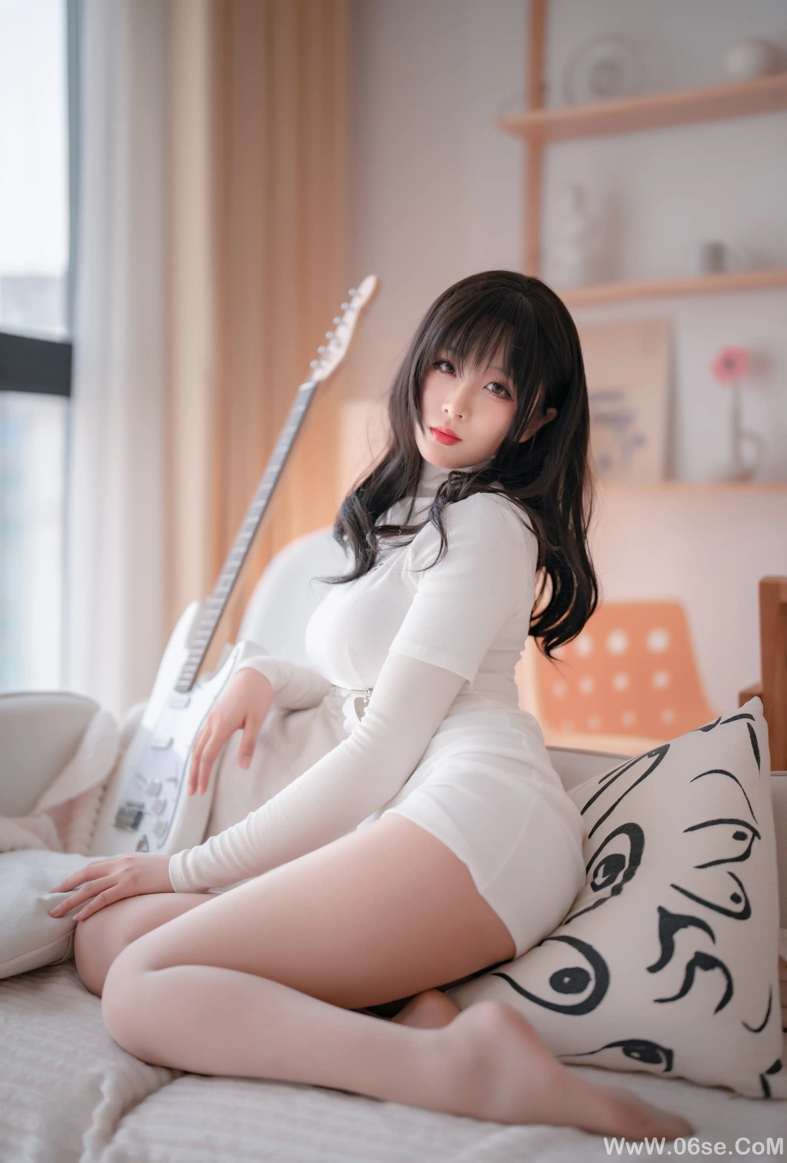 图片[24]-轩萧学姐 吉他妹妹肉丝套-六色网