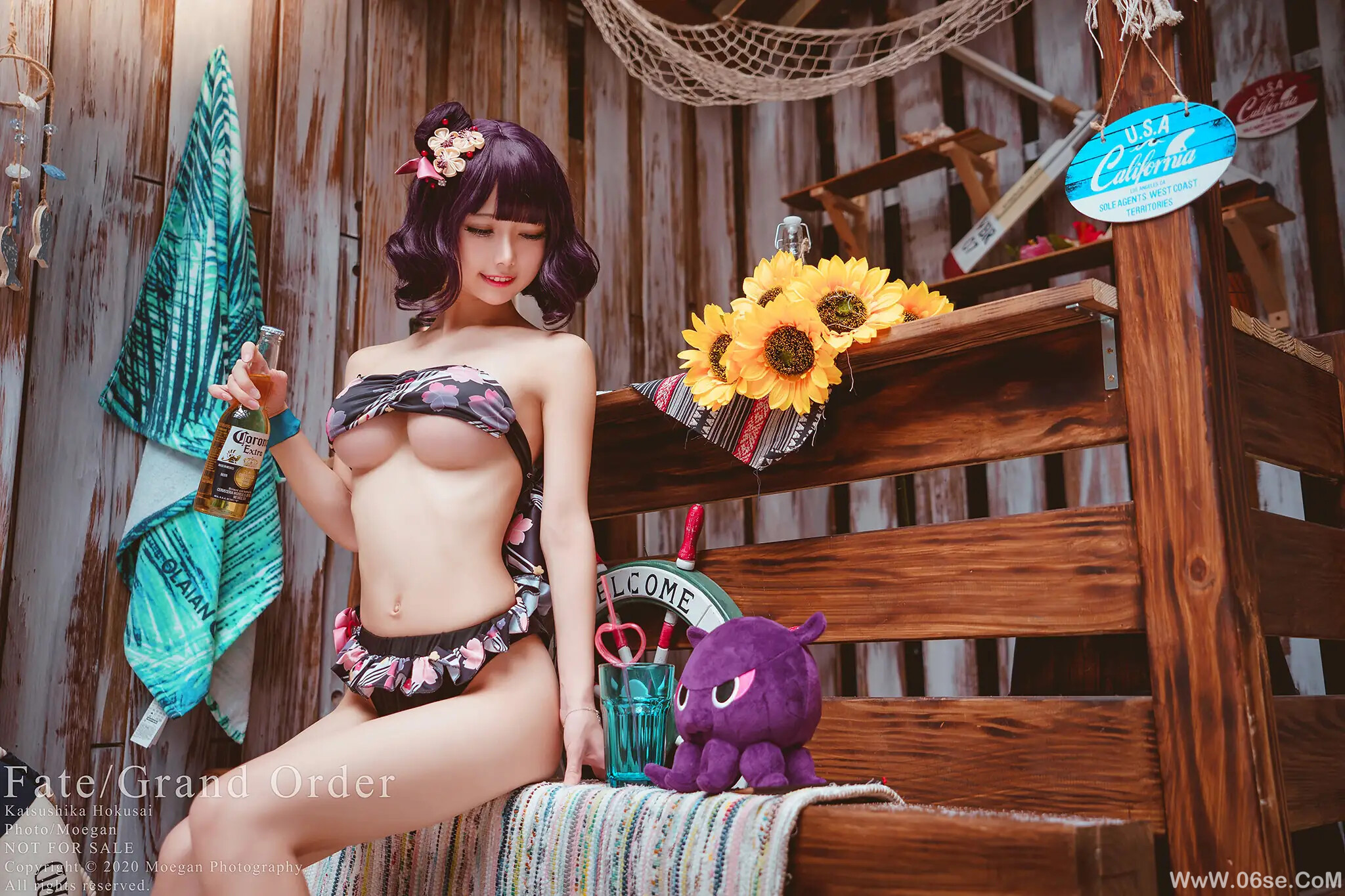 图片[10]-沖田凛花Rinka – FateGrand Order 葛飾北斎 水着ver-六色网