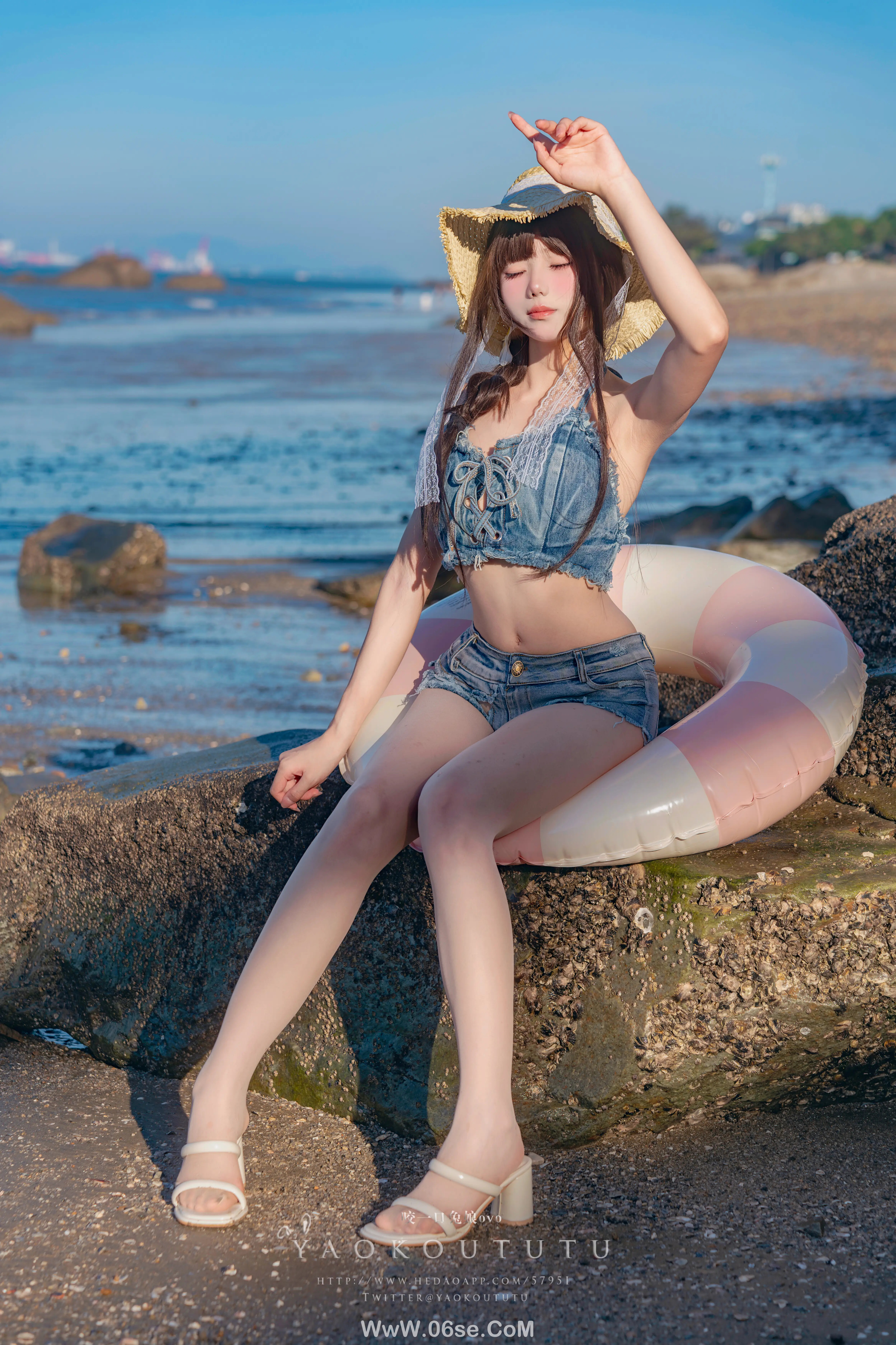 图片[9]-咬一口兔娘 海の夏日-六色网