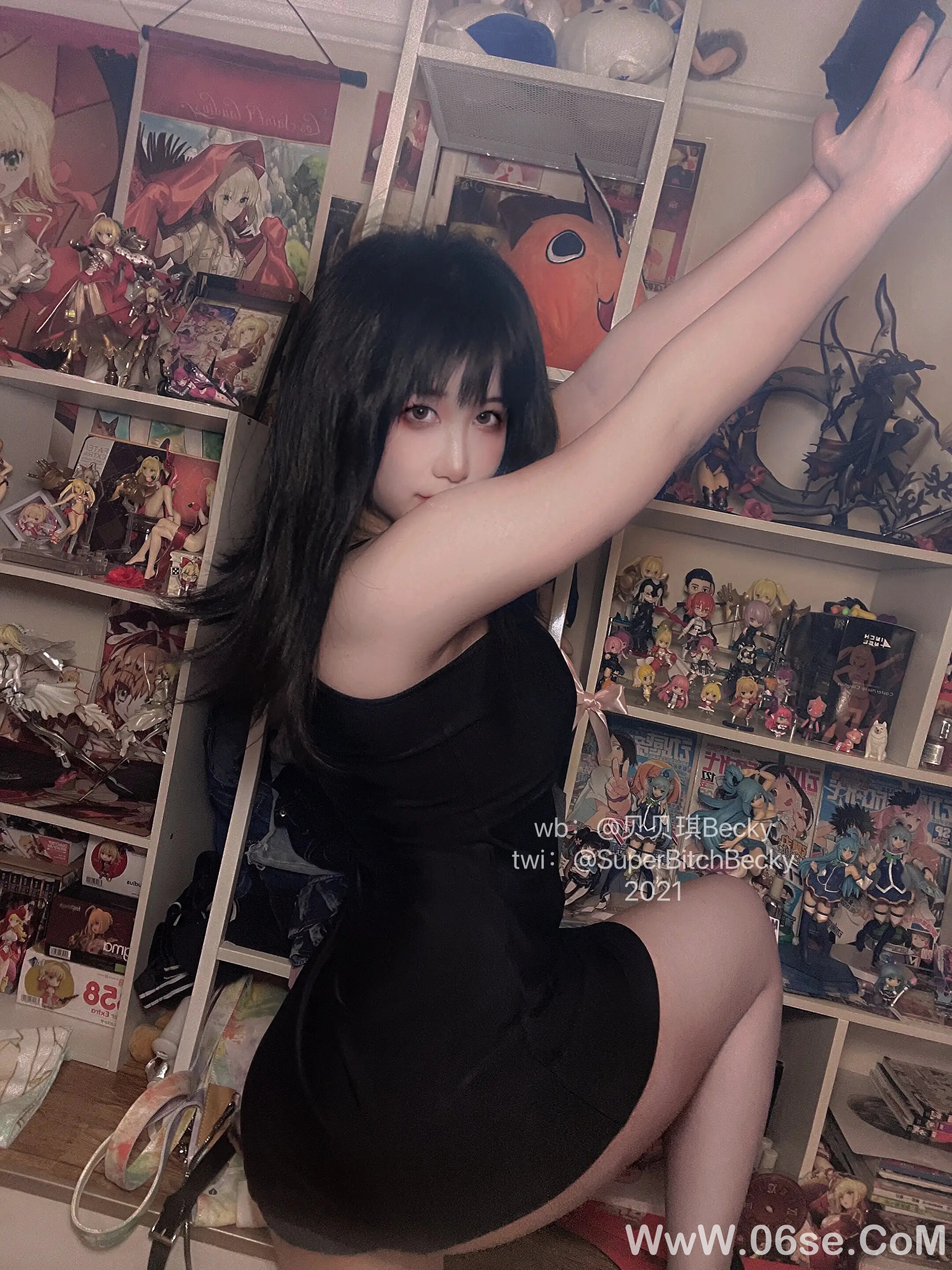 图片[47]-贝贝琪Becky – 对镜黑发辣妹-六色网