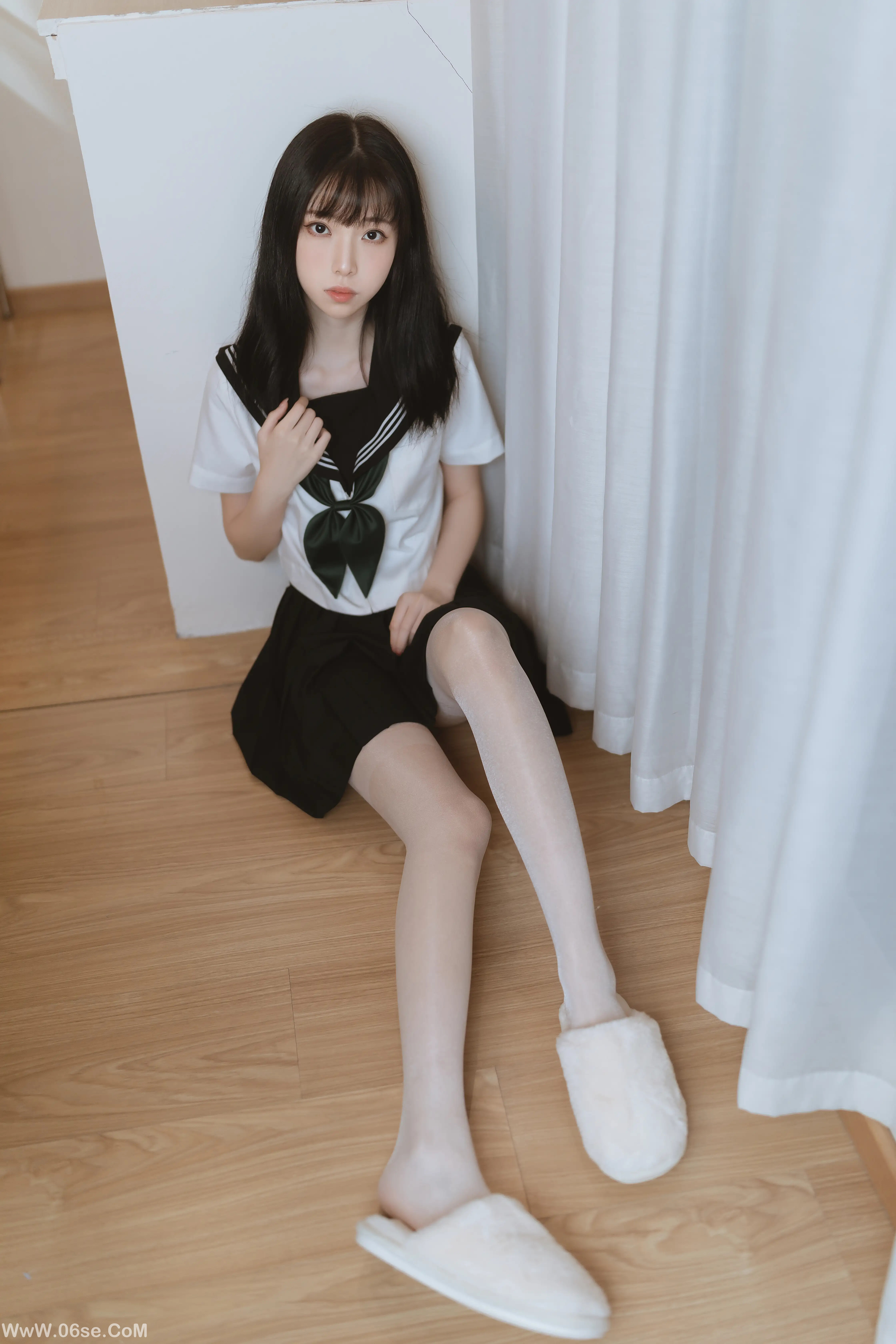 图片[27]-许岚LAN 白丝水手服-六色网