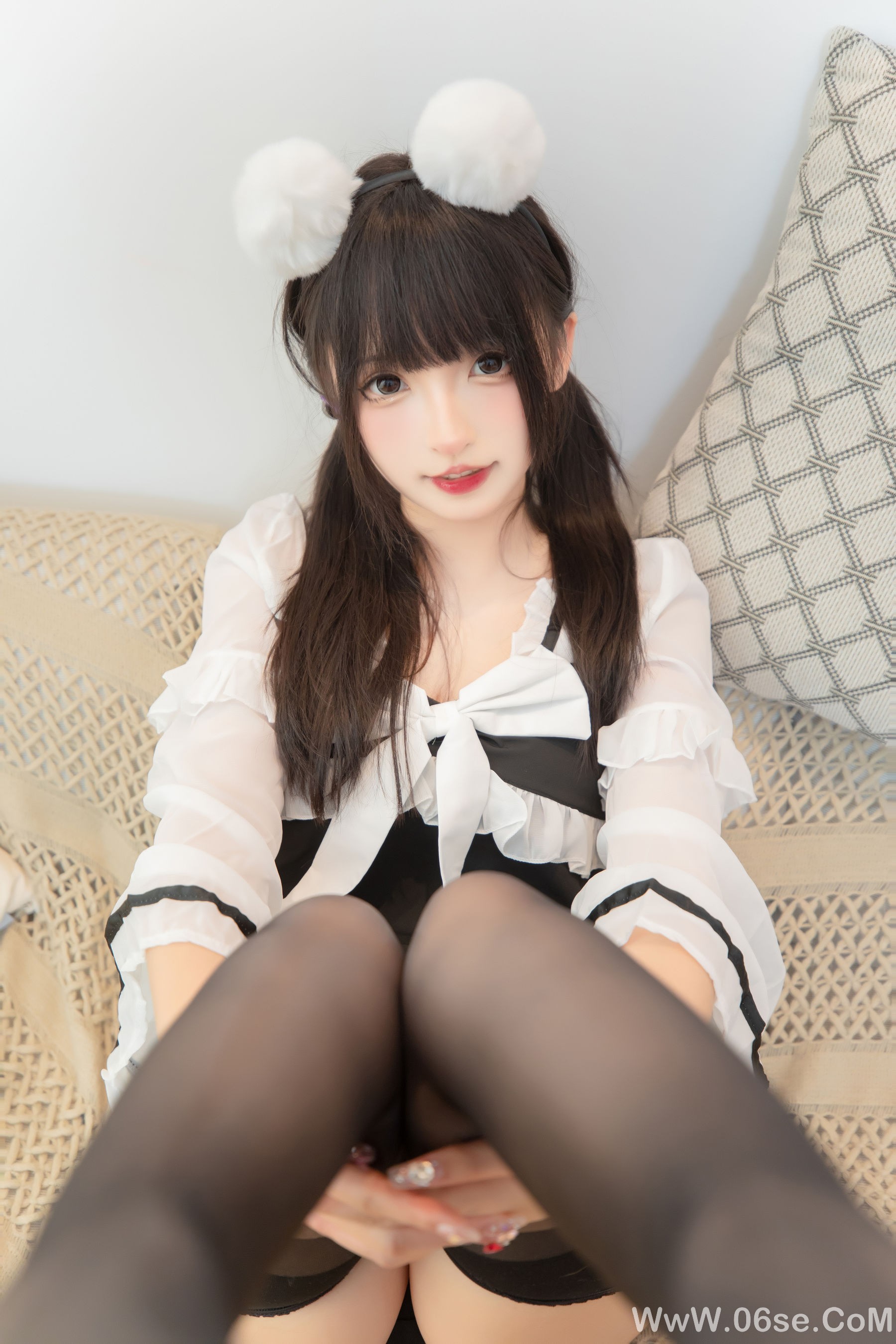 图片[15]-萝莉神楽板真冬 之熊猫女仆 [75P]-六色网