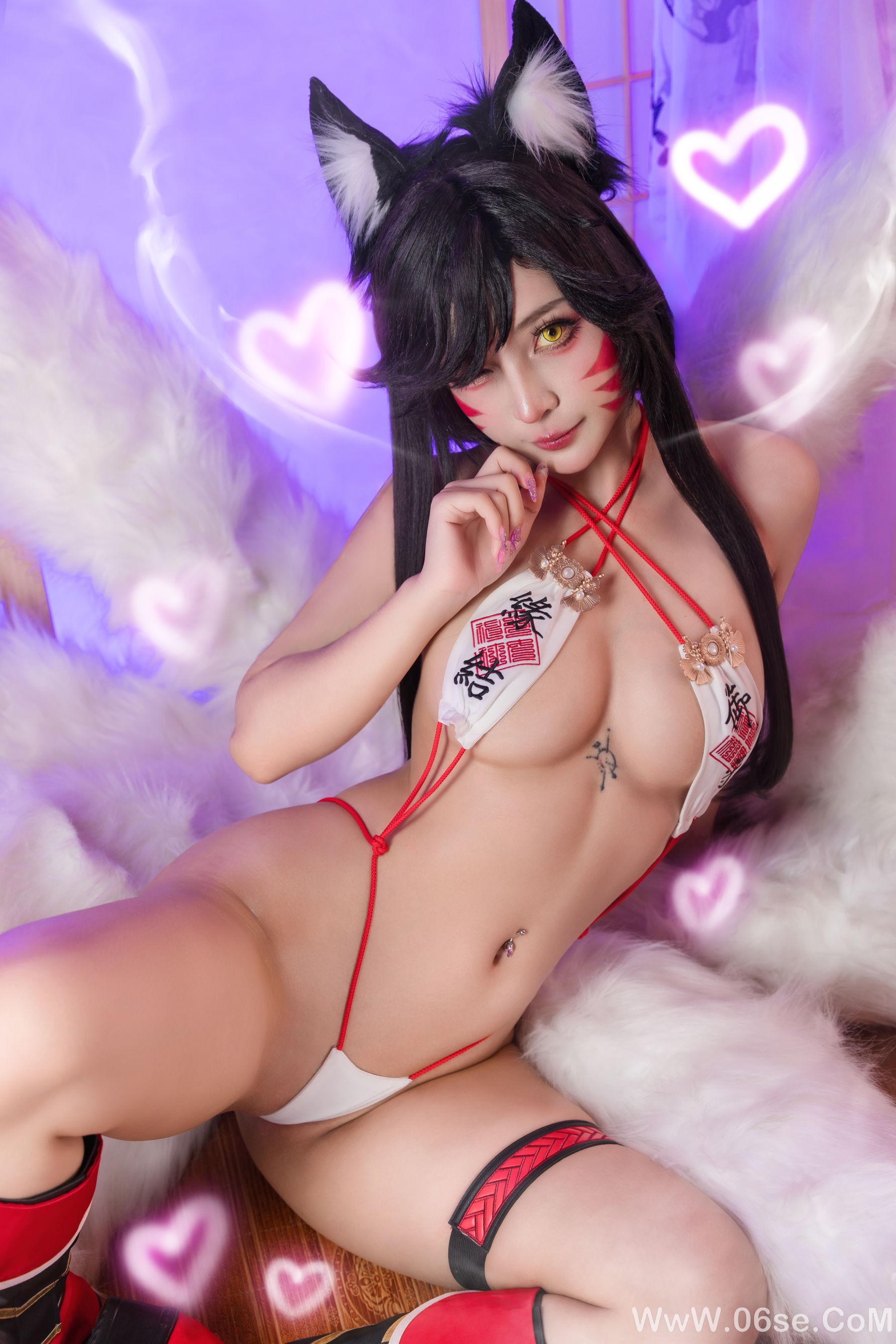图片[36]-Umeko J – cosplay Ahri League of Legends [85P]-六色网
