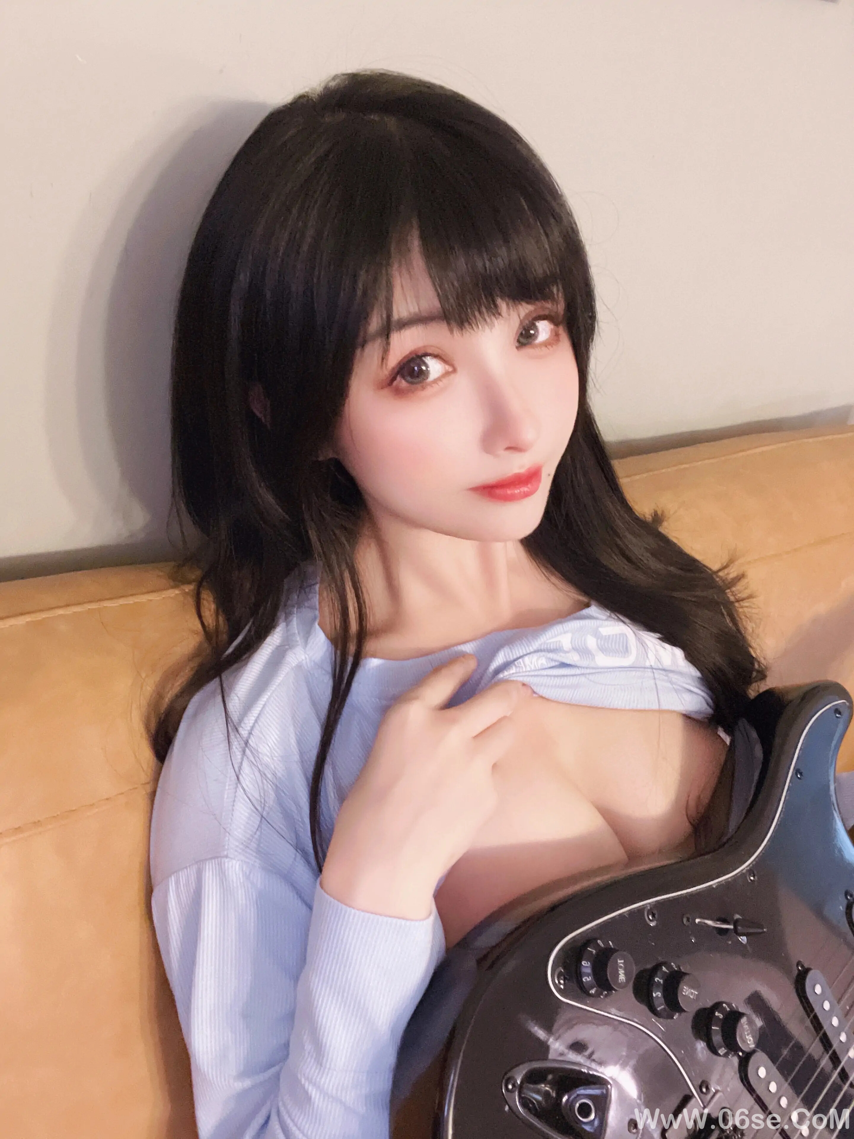 图片[43]-肉扣热热子(rioko凉凉子) 吉他妹妹系带裙-六色网