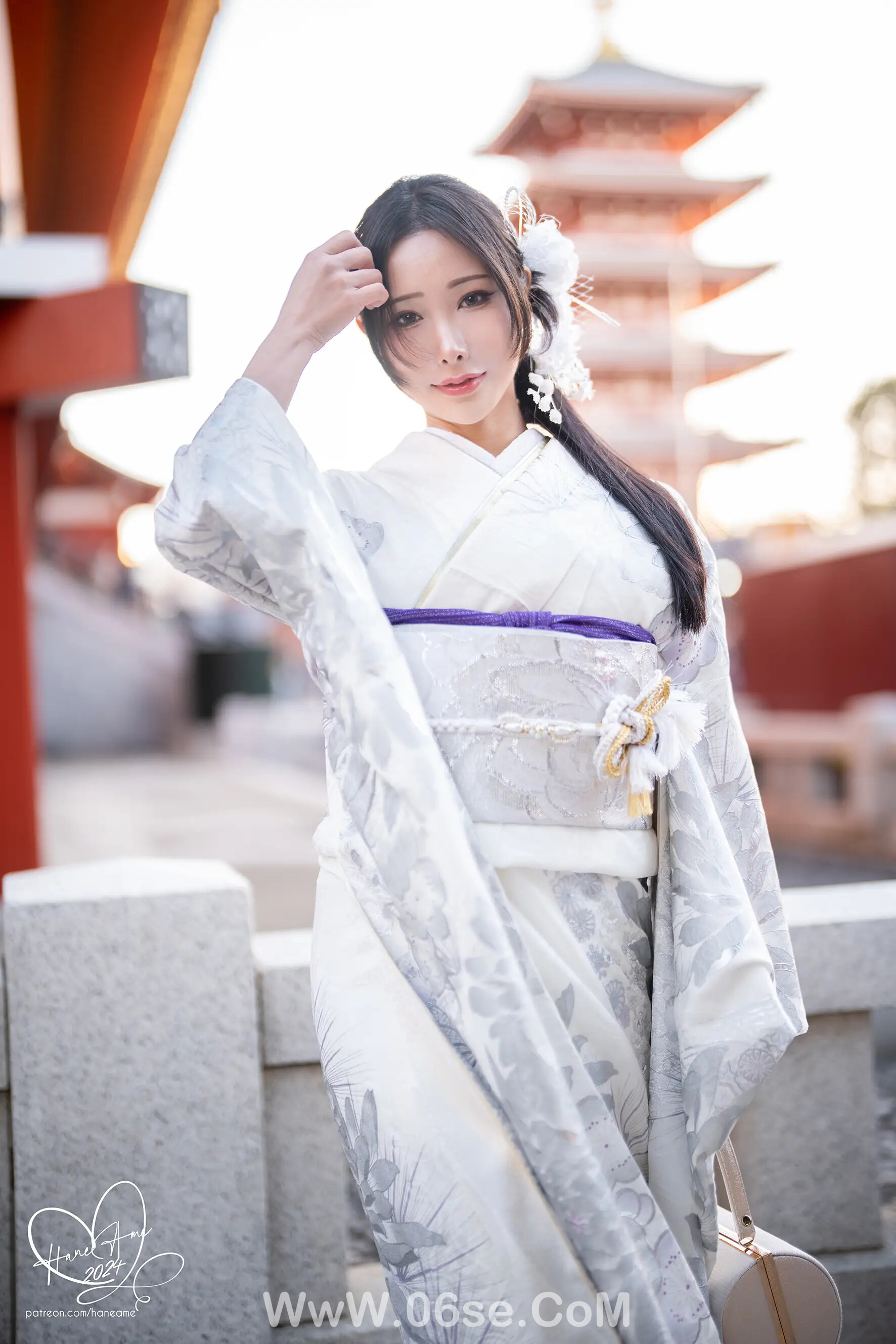 图片[5]-雨波-Original 2024 New year Silver Kimono-六色网