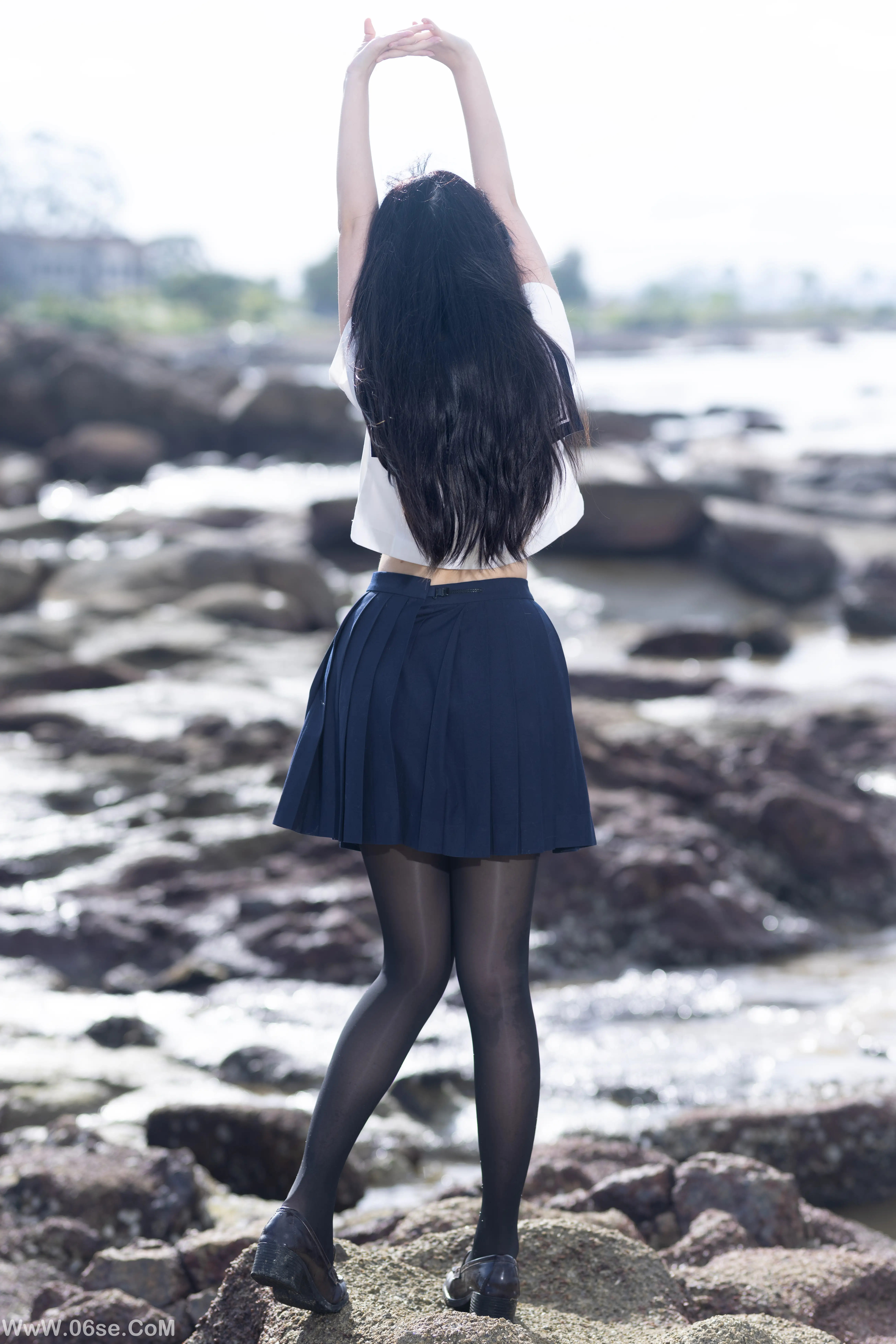 图片[40]-不呆猫 – 水手服百合黑丝 (&三無人型)-六色网
