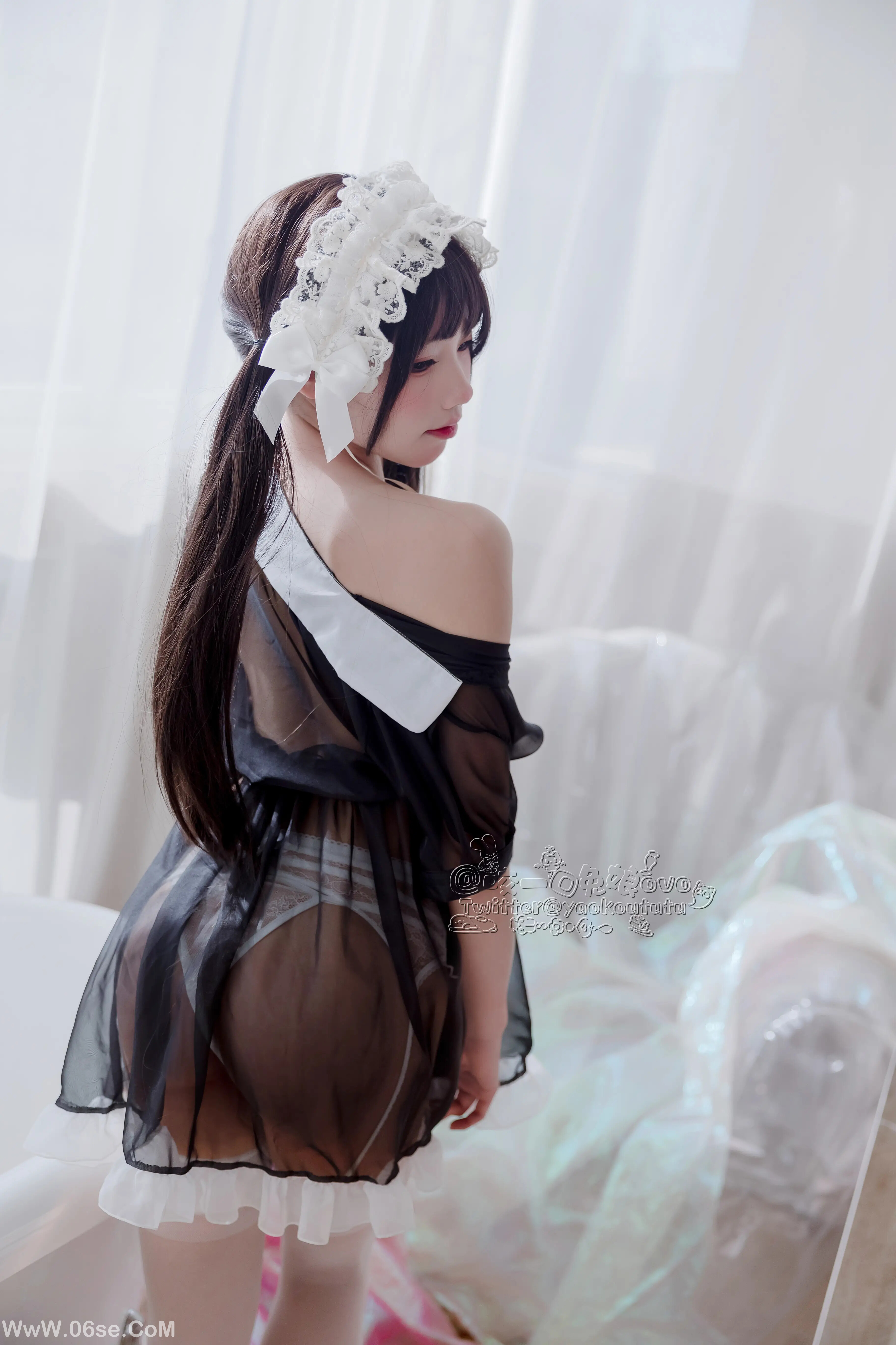 图片[36]-咬一口兔娘 黑白女仆-六色网