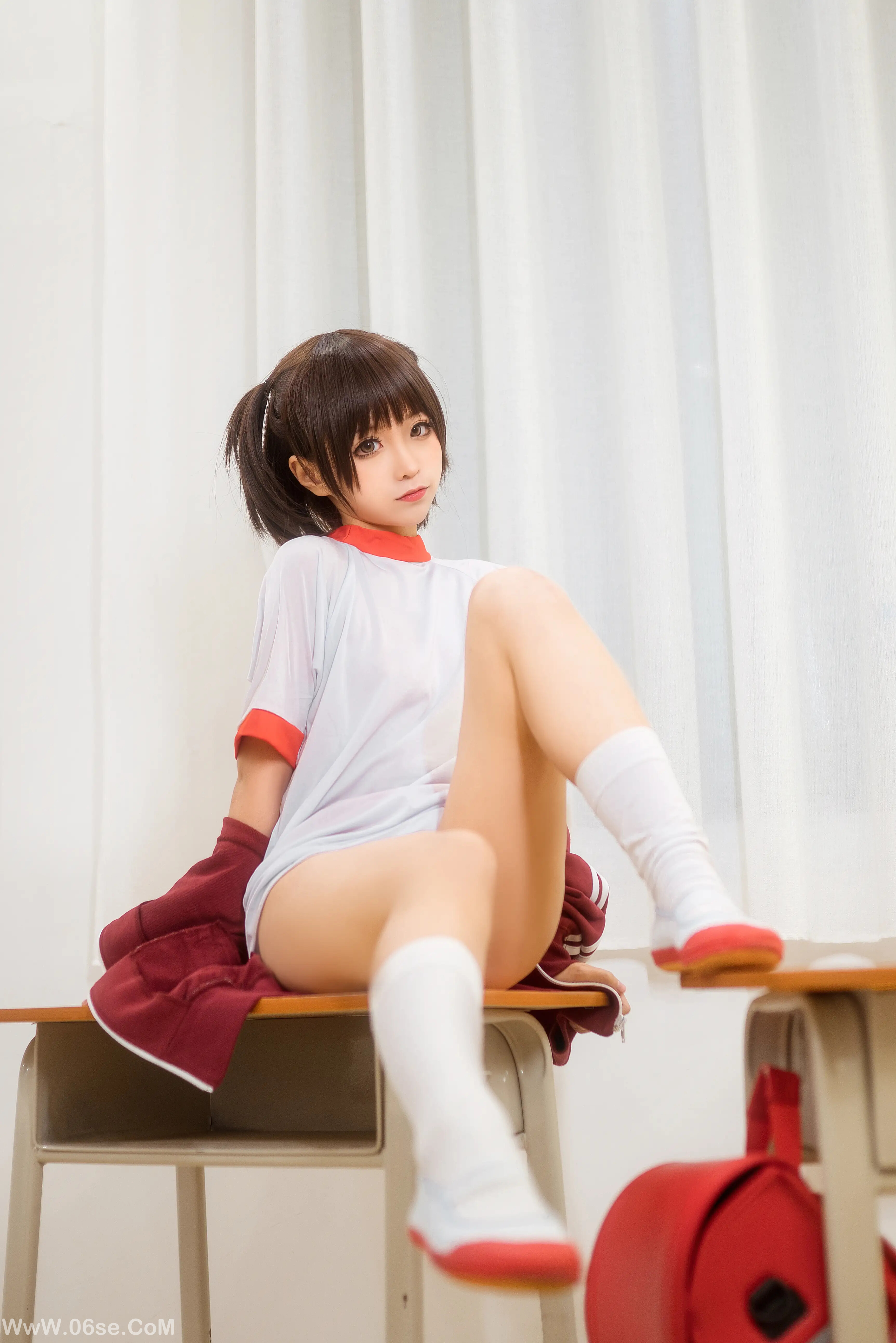图片[11]-蠢沫沫 – 体操服红-六色网