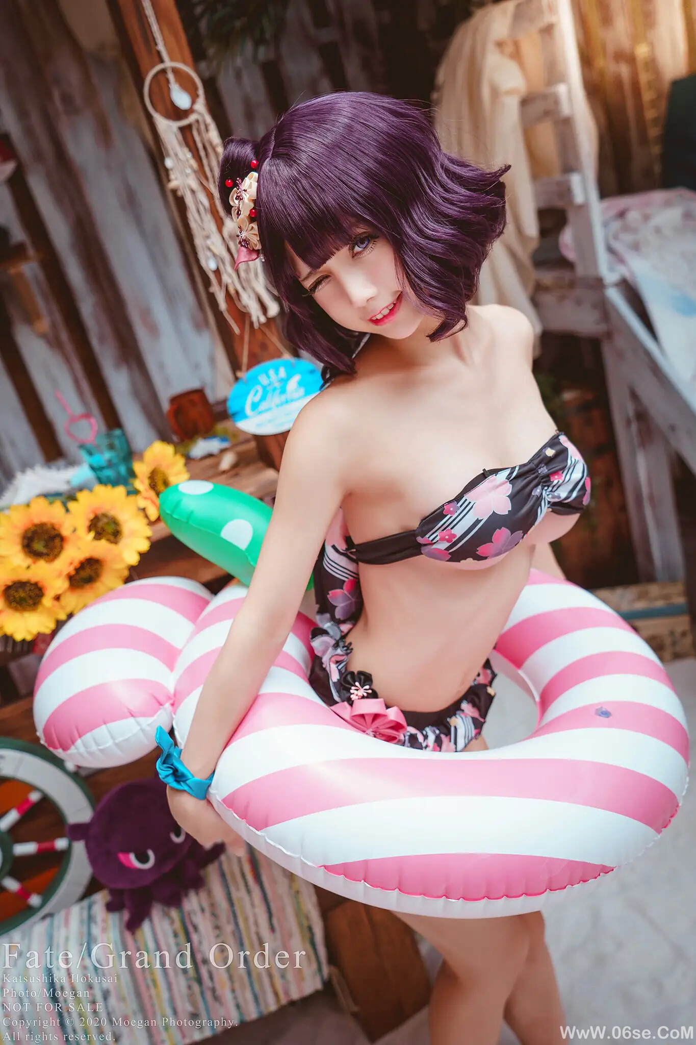 图片[12]-沖田凛花Rinka – FateGrand Order 葛飾北斎 水着ver-六色网