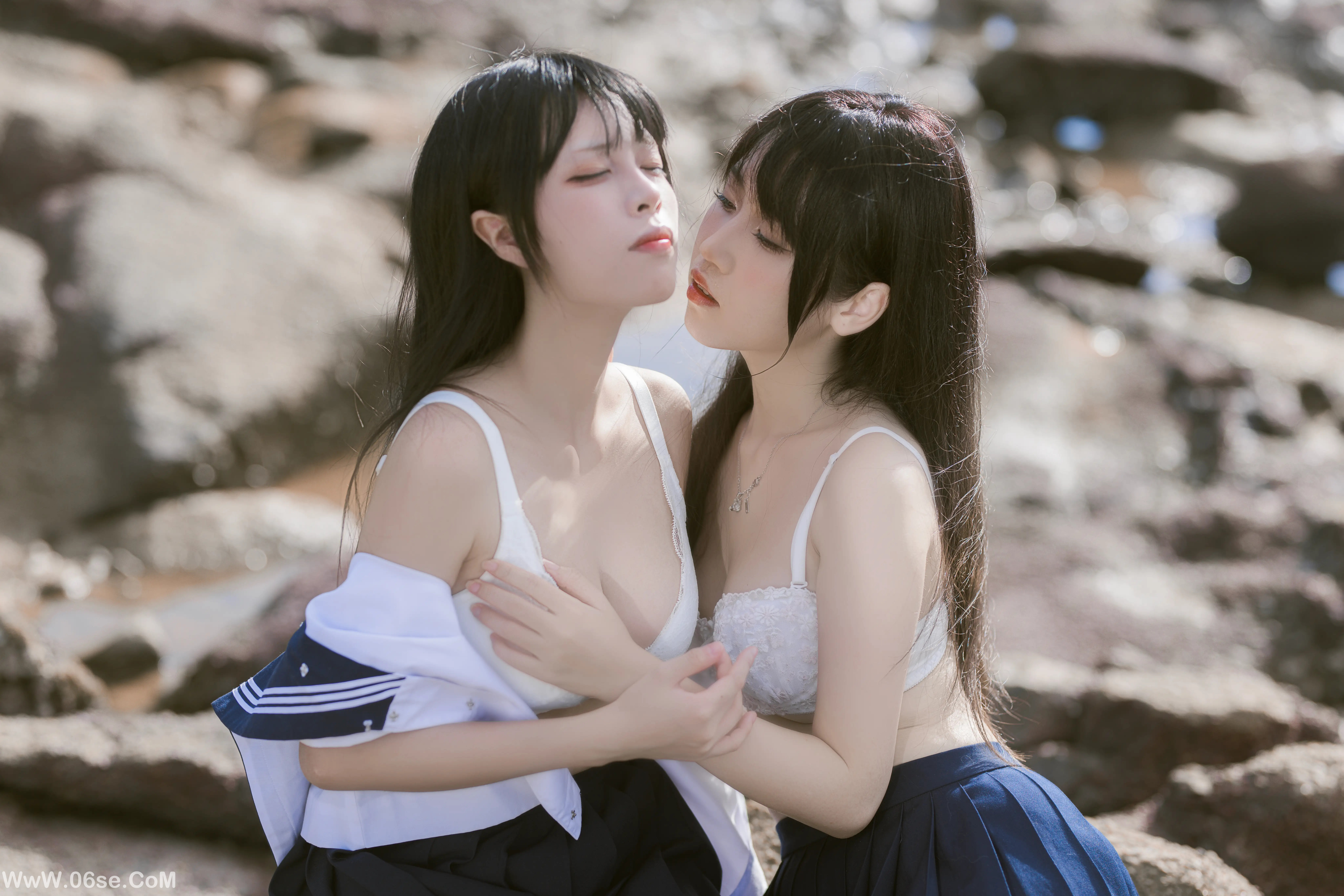 图片[34]-不呆猫 – 水手服百合黑丝 (&三無人型)-六色网