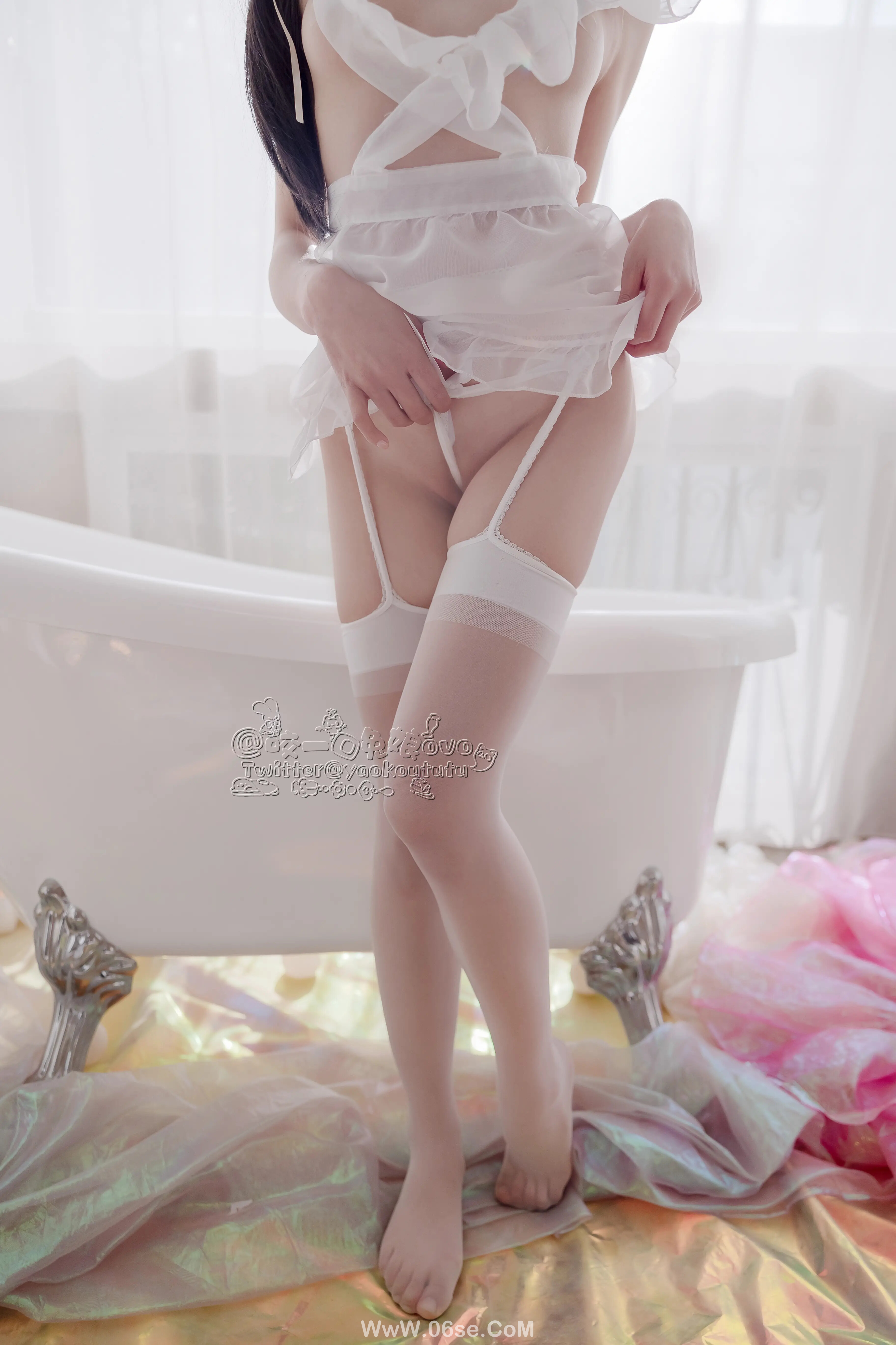 图片[49]-咬一口兔娘 黑白女仆-六色网