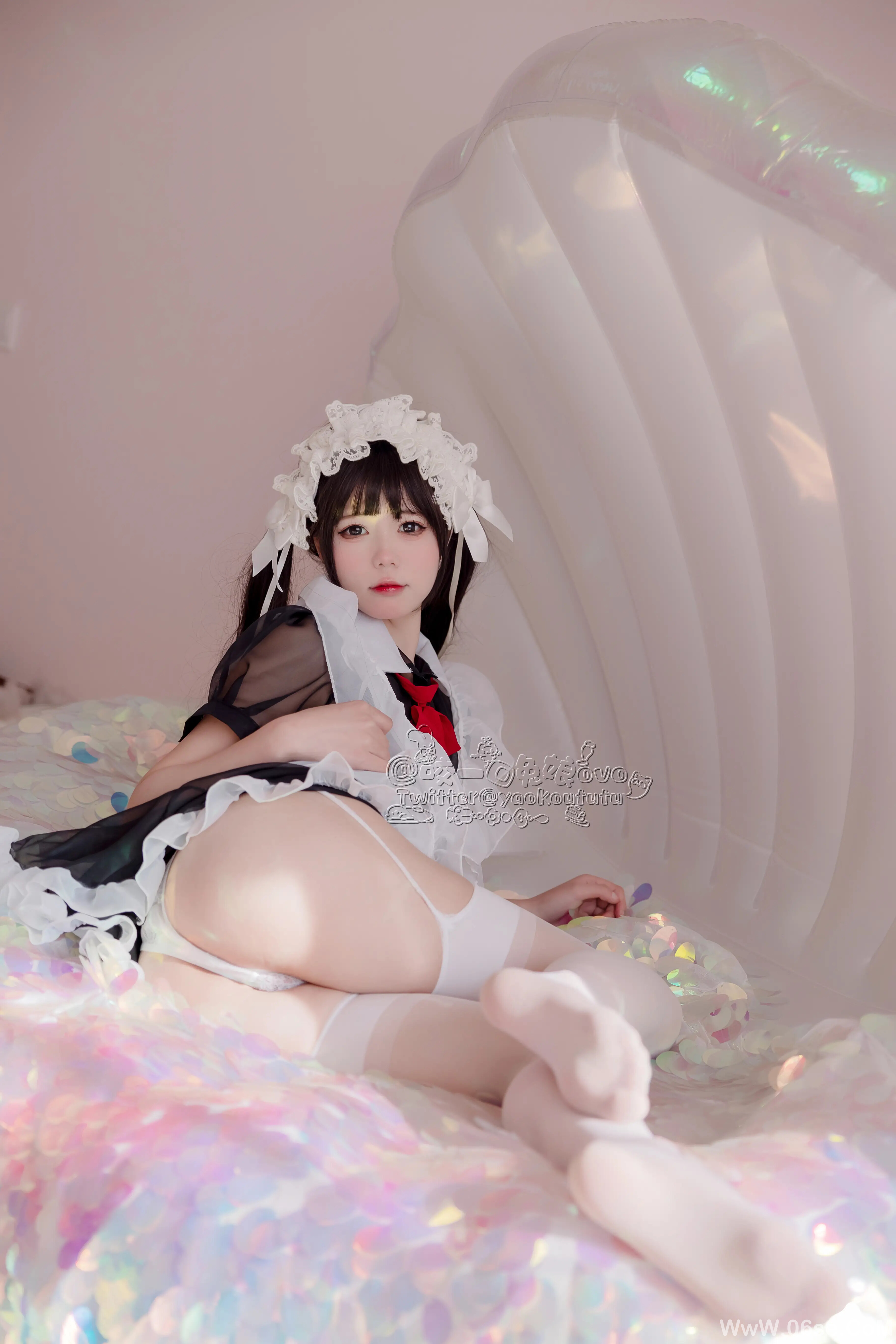 图片[19]-咬一口兔娘 黑白女仆-六色网