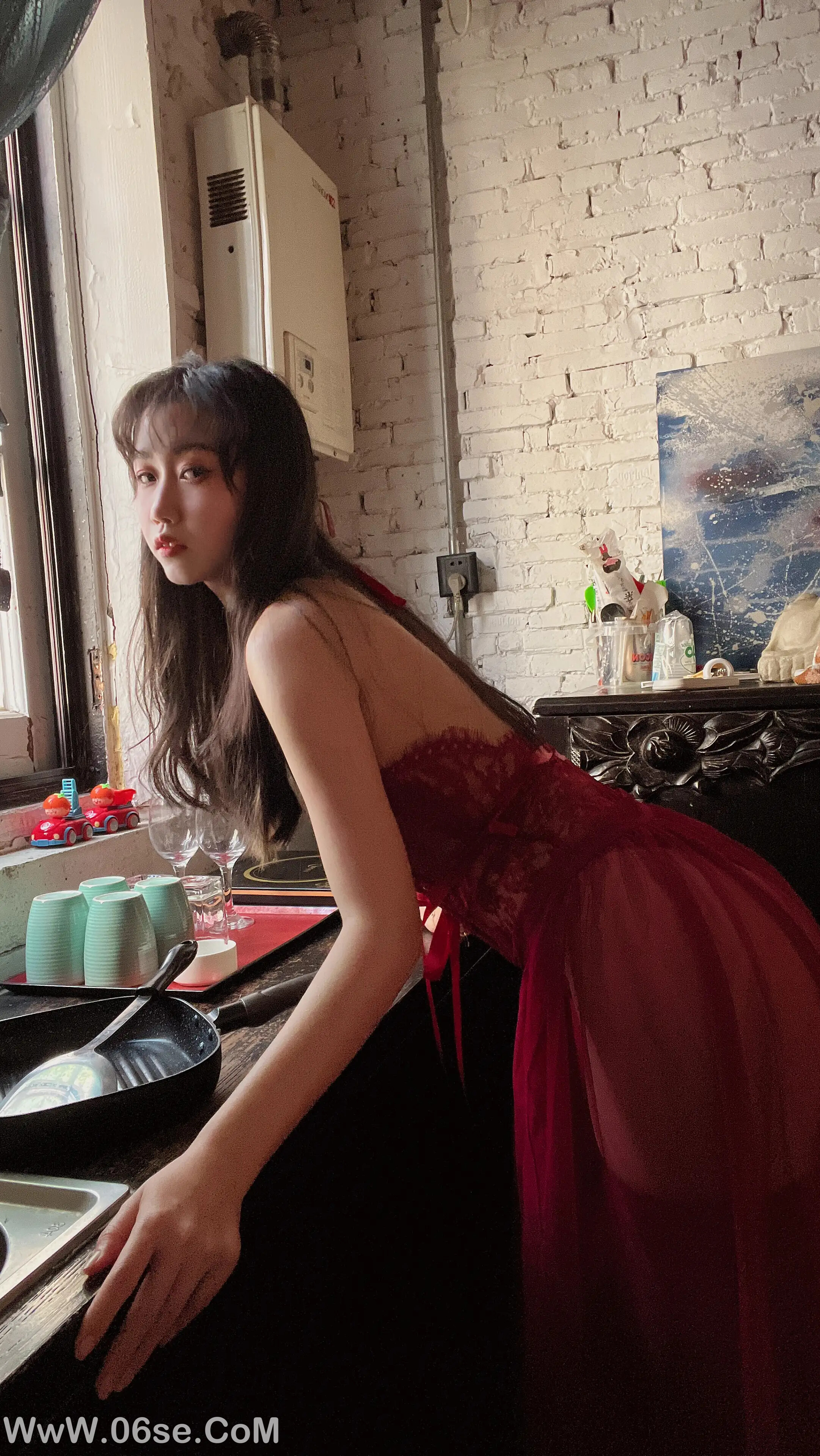 图片[27]-不呆猫 – 霸气红色人妻-六色网