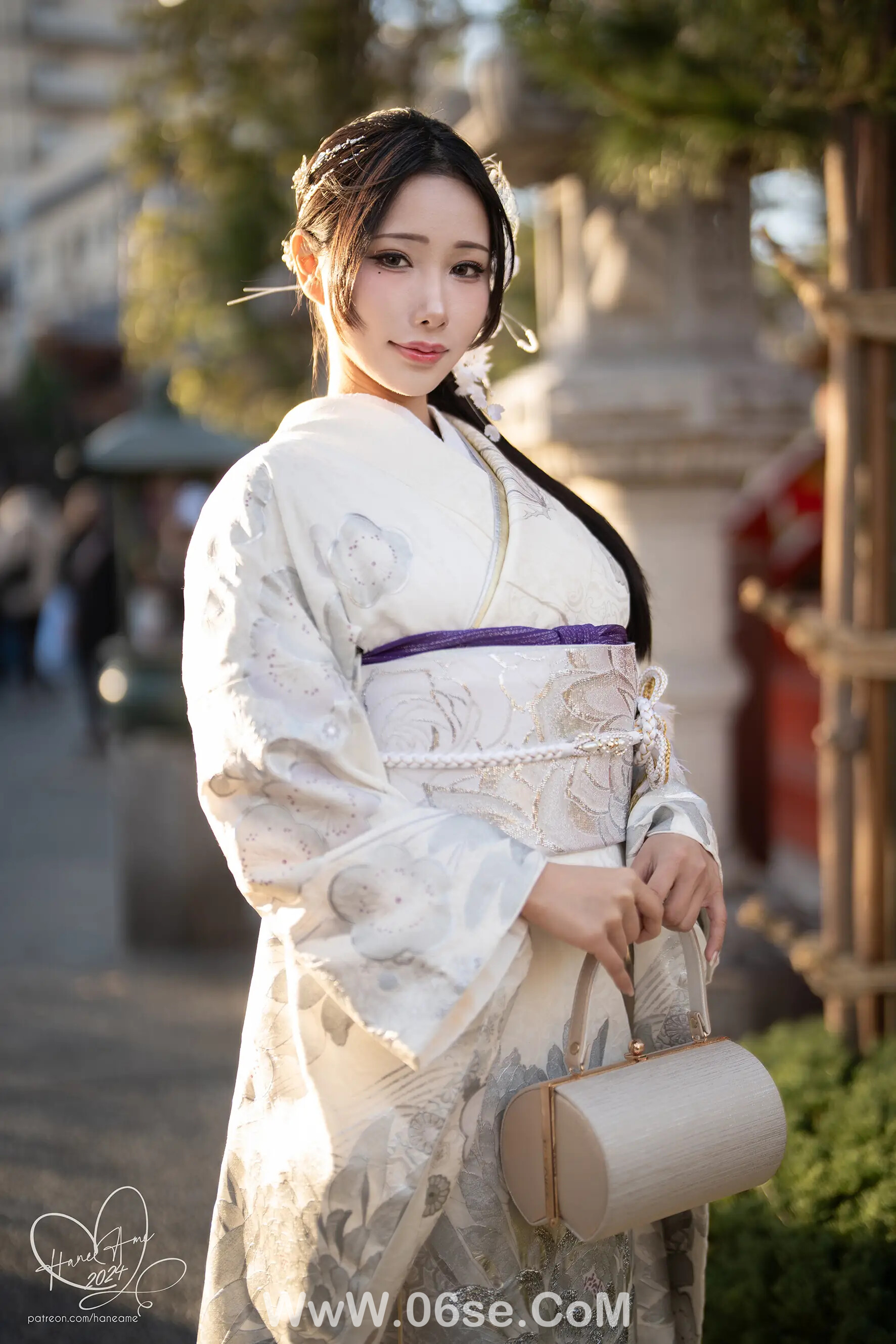 图片[4]-雨波-Original 2024 New year Silver Kimono-六色网