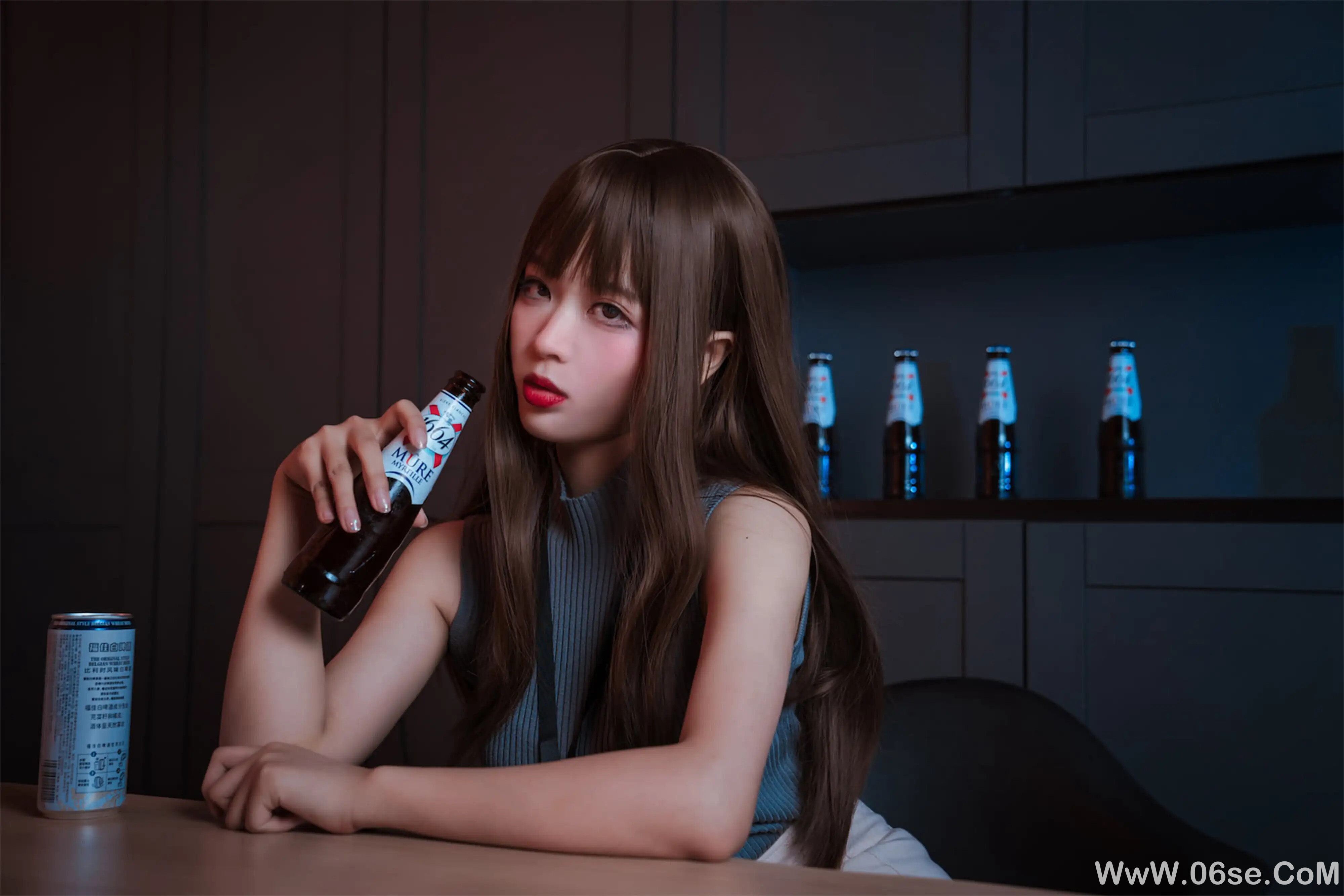 图片[4]-轩萧学姐 微醺喝醉了ol-六色网