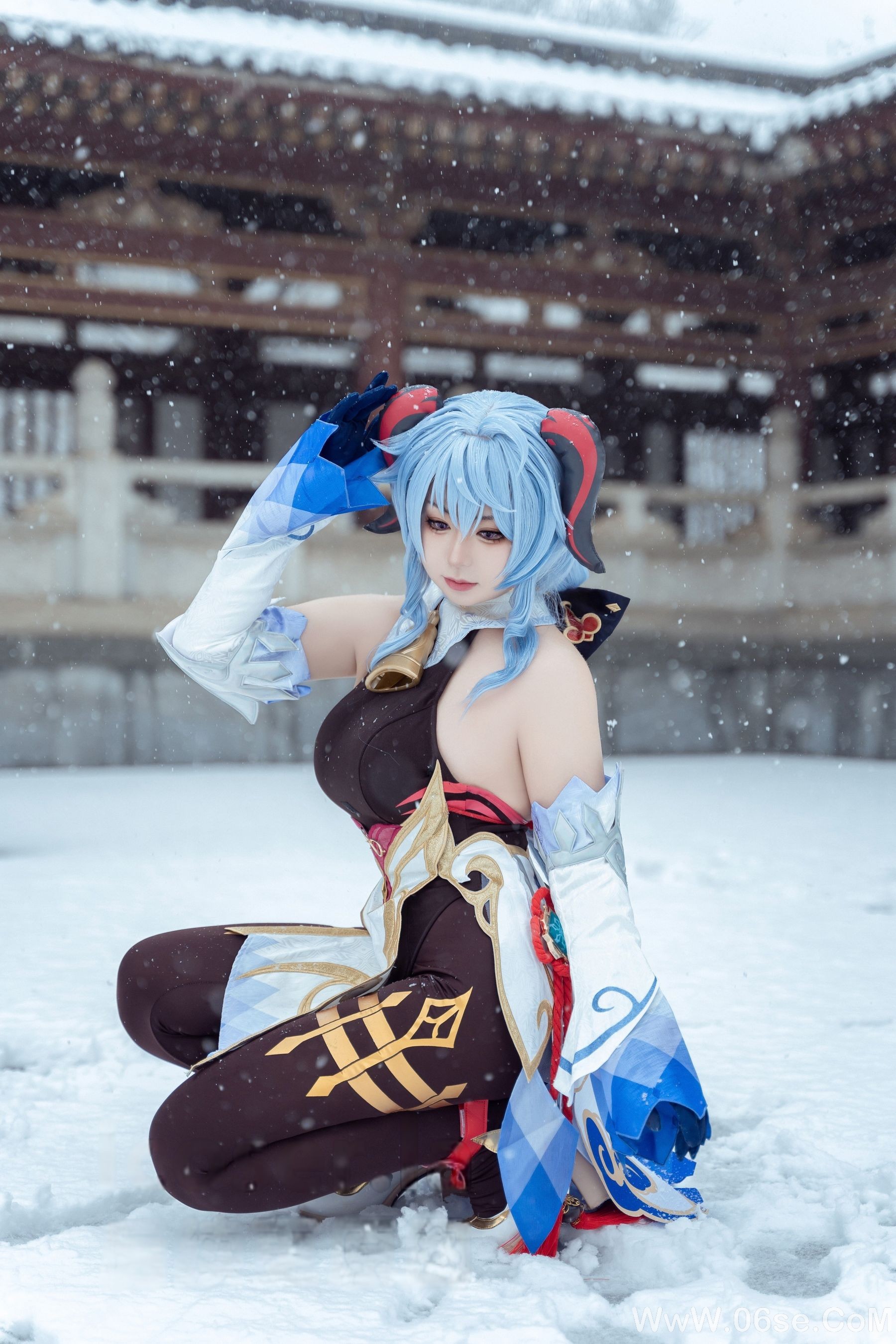 图片[8]-虎森森 – 原神 甘雨 雪景 [42P]-六色网