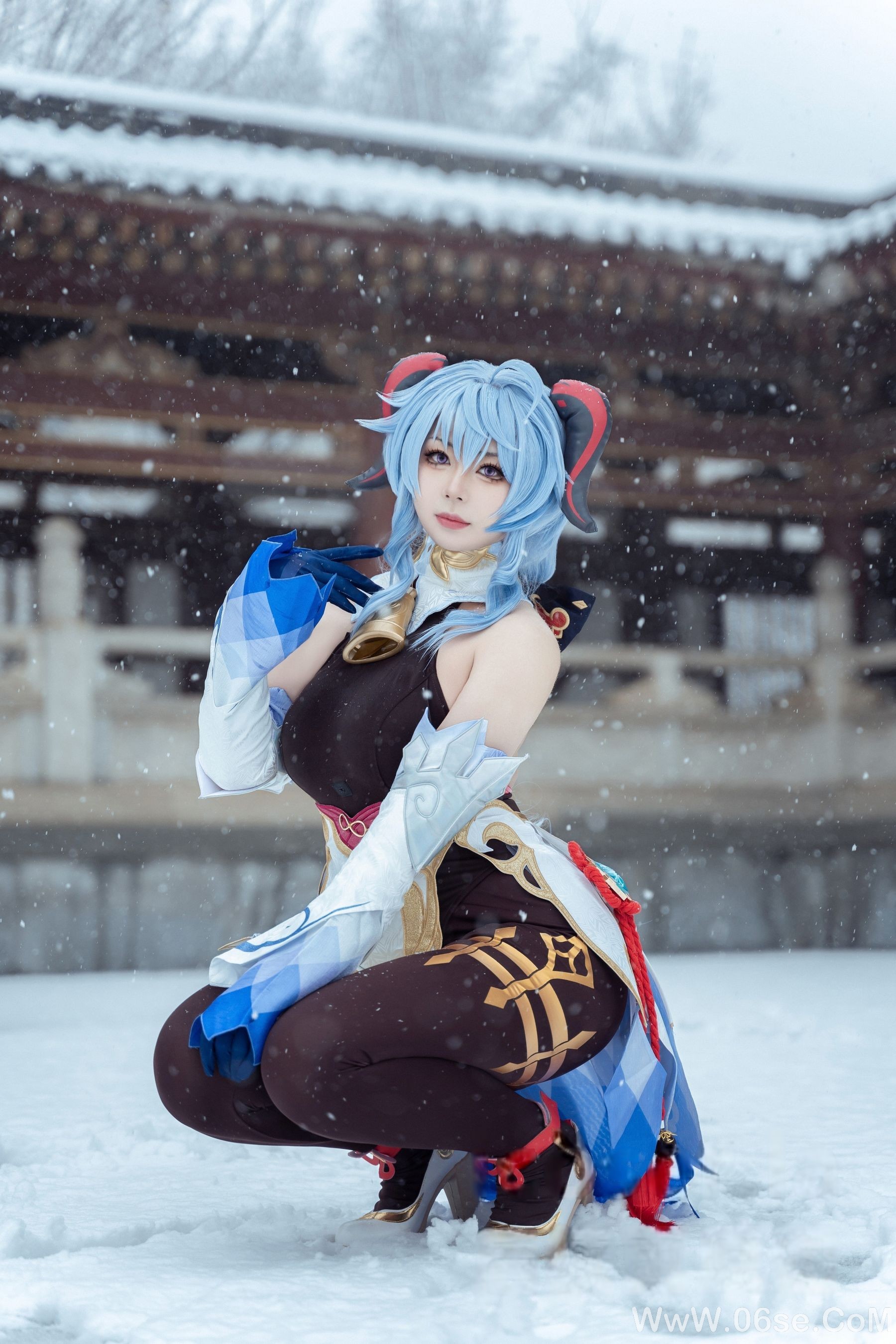 图片[5]-虎森森 – 原神 甘雨 雪景 [42P]-六色网