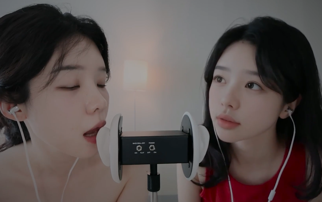 【在线播放】yeonchu ASMR 双人舔耳-asmr小喵