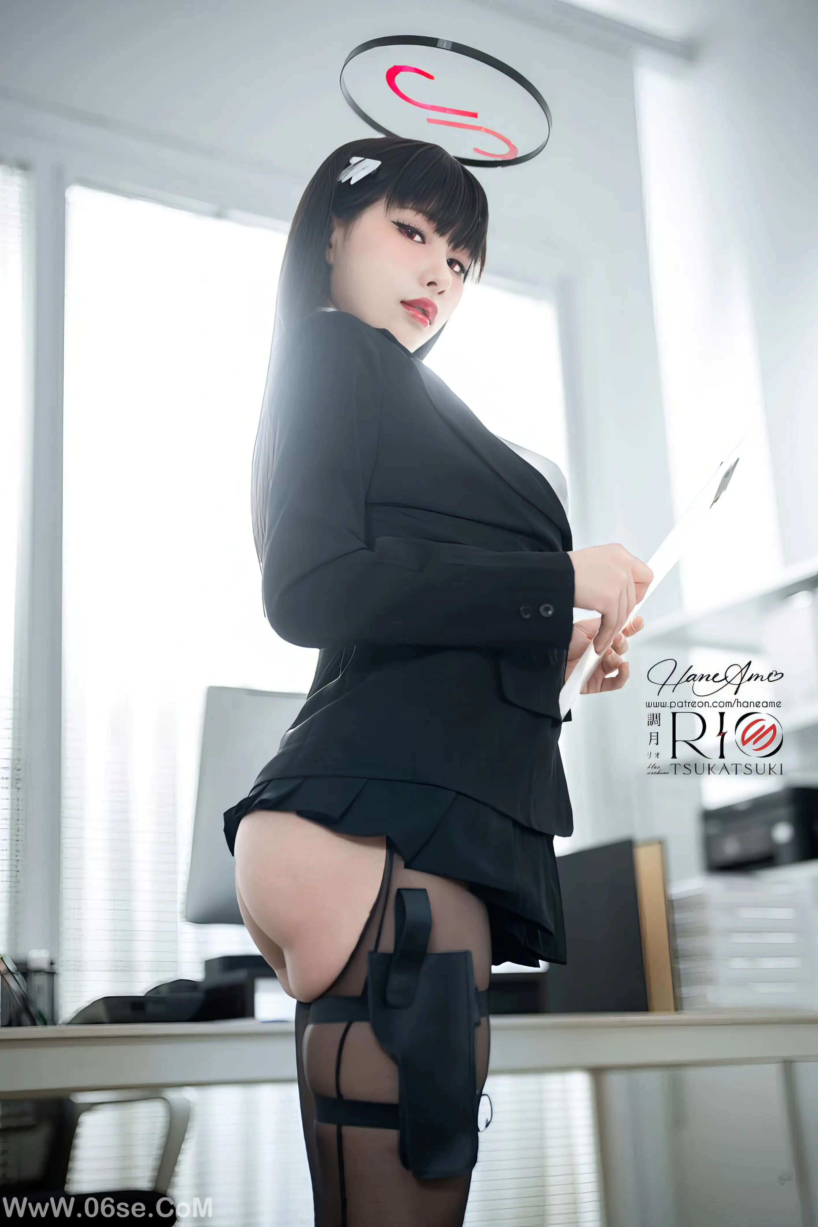 图片[38]-雨波_haneame_蔚蓝档案_–_调月莉央狼师写真书-六色网